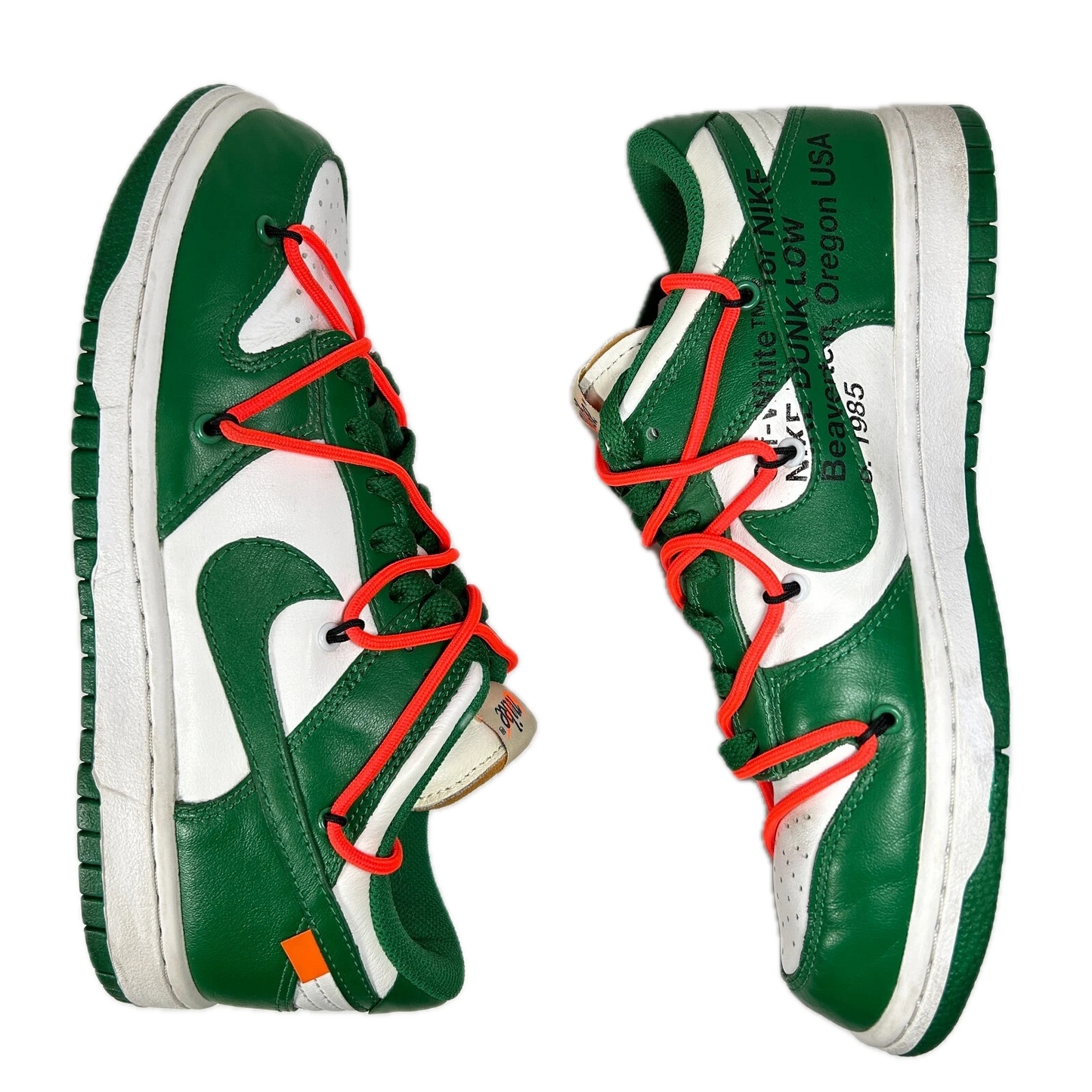 CT0856 100 Nike Dunk Low Off-White Green [USED] - 7 M (Used)