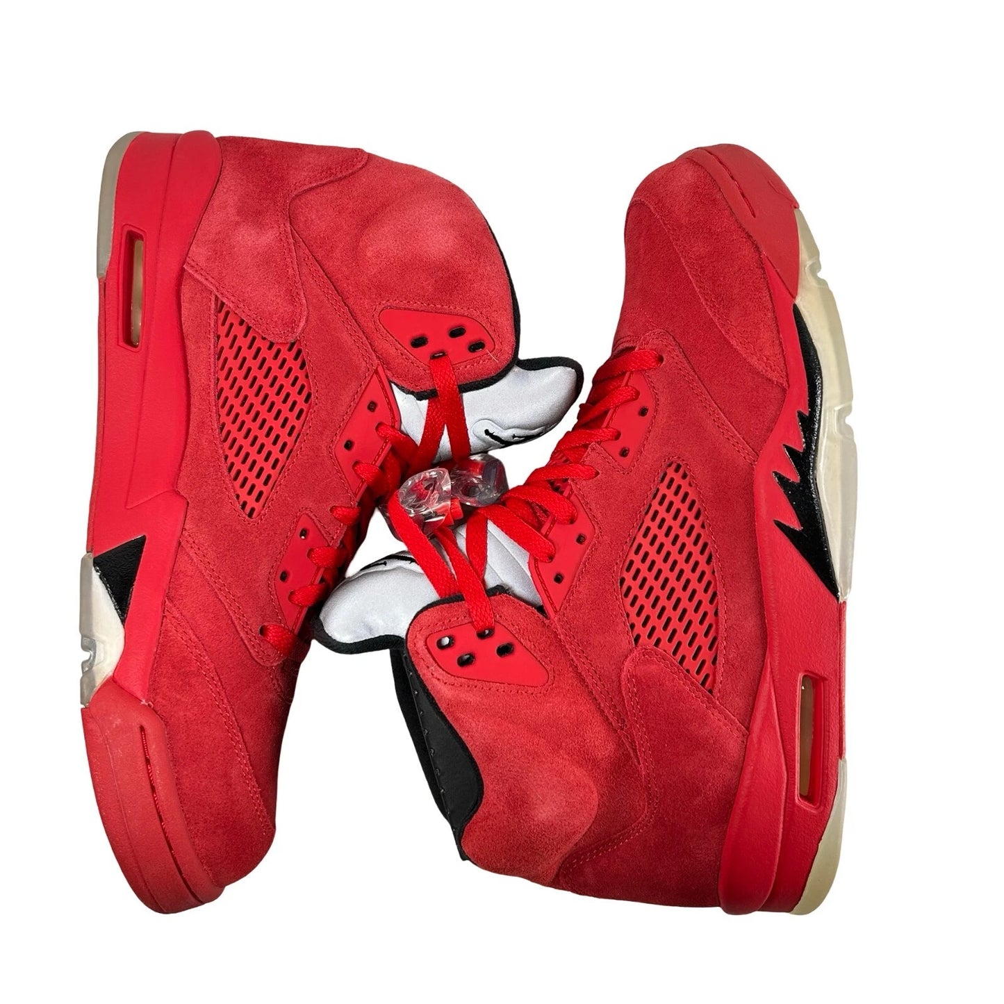 136027 602 Air Jordan 5 Retro Red Suede - 11.5 M (Soles Yellowing)