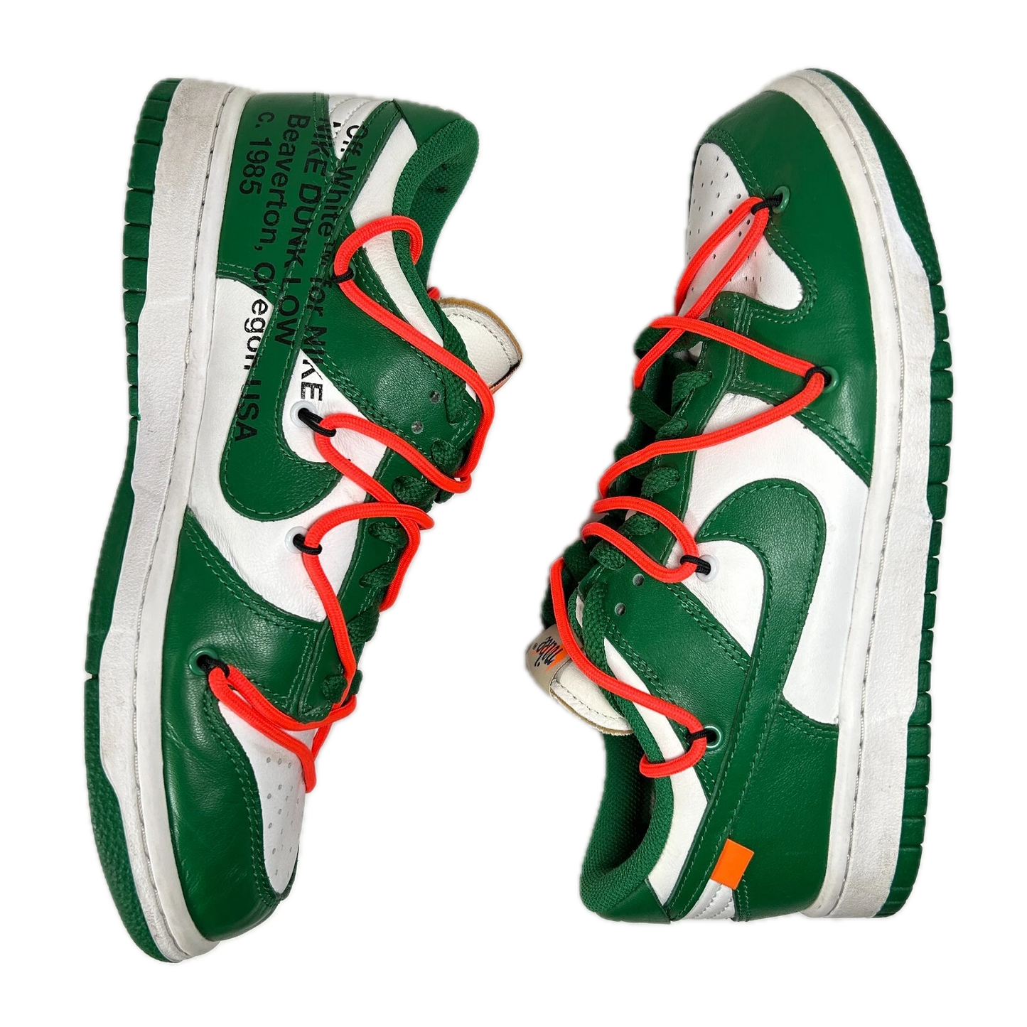 CT0856 100 Nike Dunk Low Off-White Green [USED] - 7 M (Used)