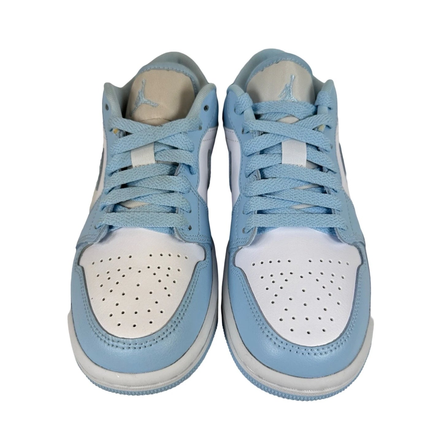 DC0774 141 Jordan 1 Low White Ice Blue (Women's) [CONDITIONAL] - 5 W (Right Shoe Yellowing)