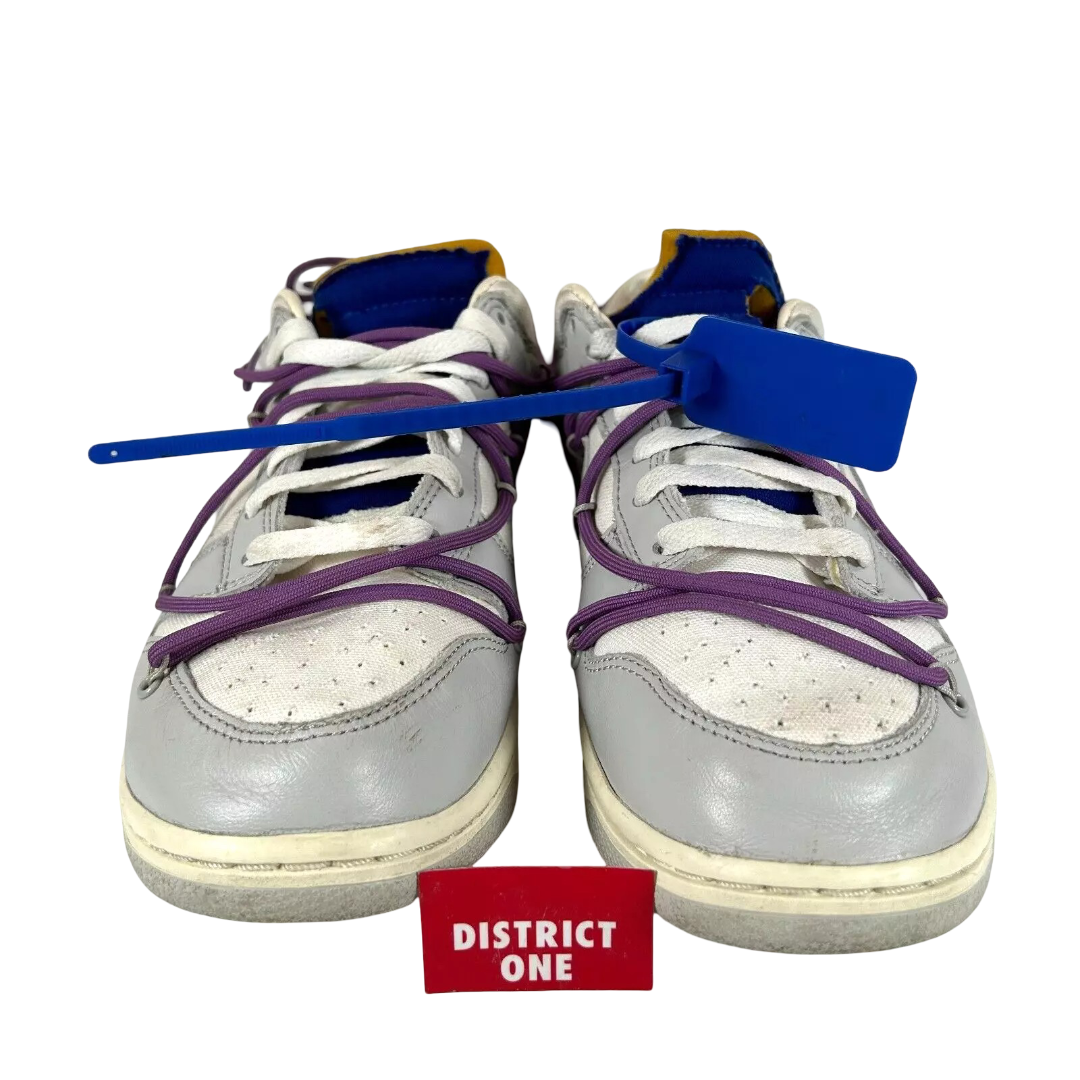 DM1602 107 Nike Dunk Low Off-White Lot 48 [USED] - 9.5 M (Used) (No Box)