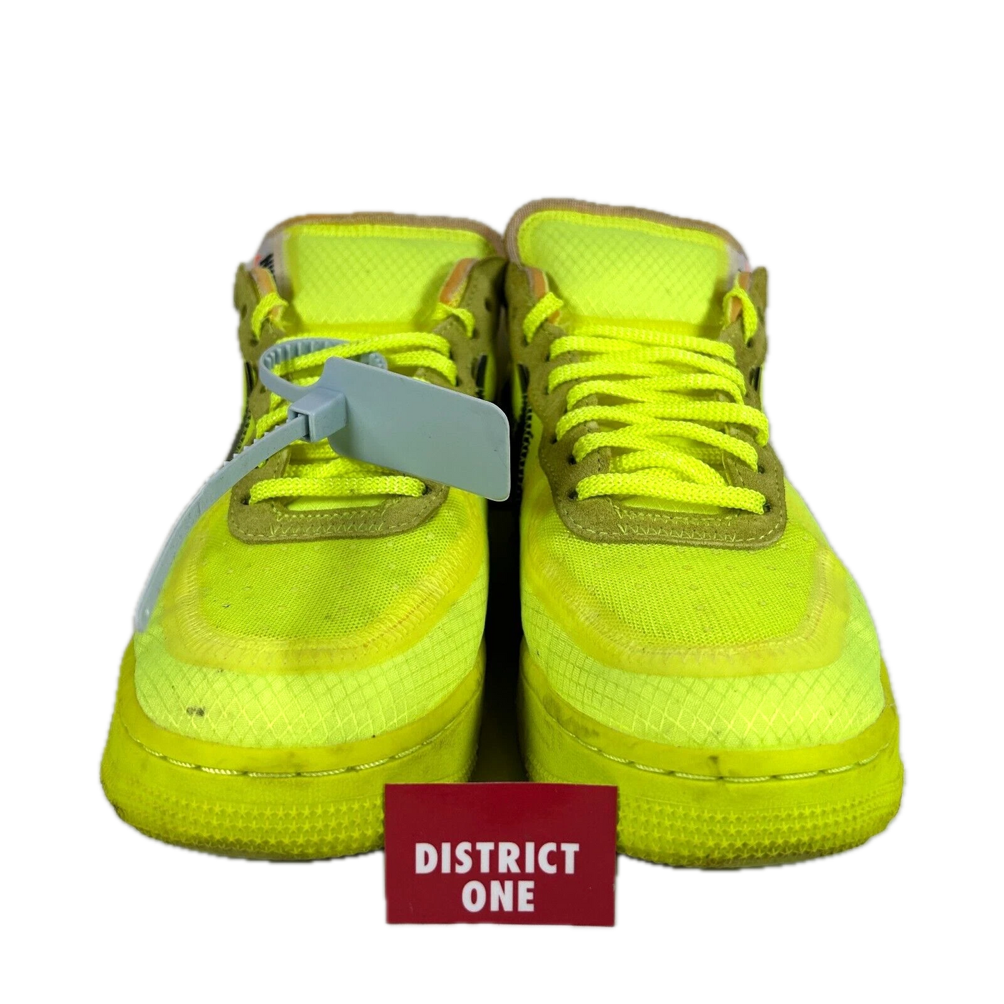 AO4606 700 Nike Air Force 1 Low Off-White Volt [USED] - 8 M (Used)
