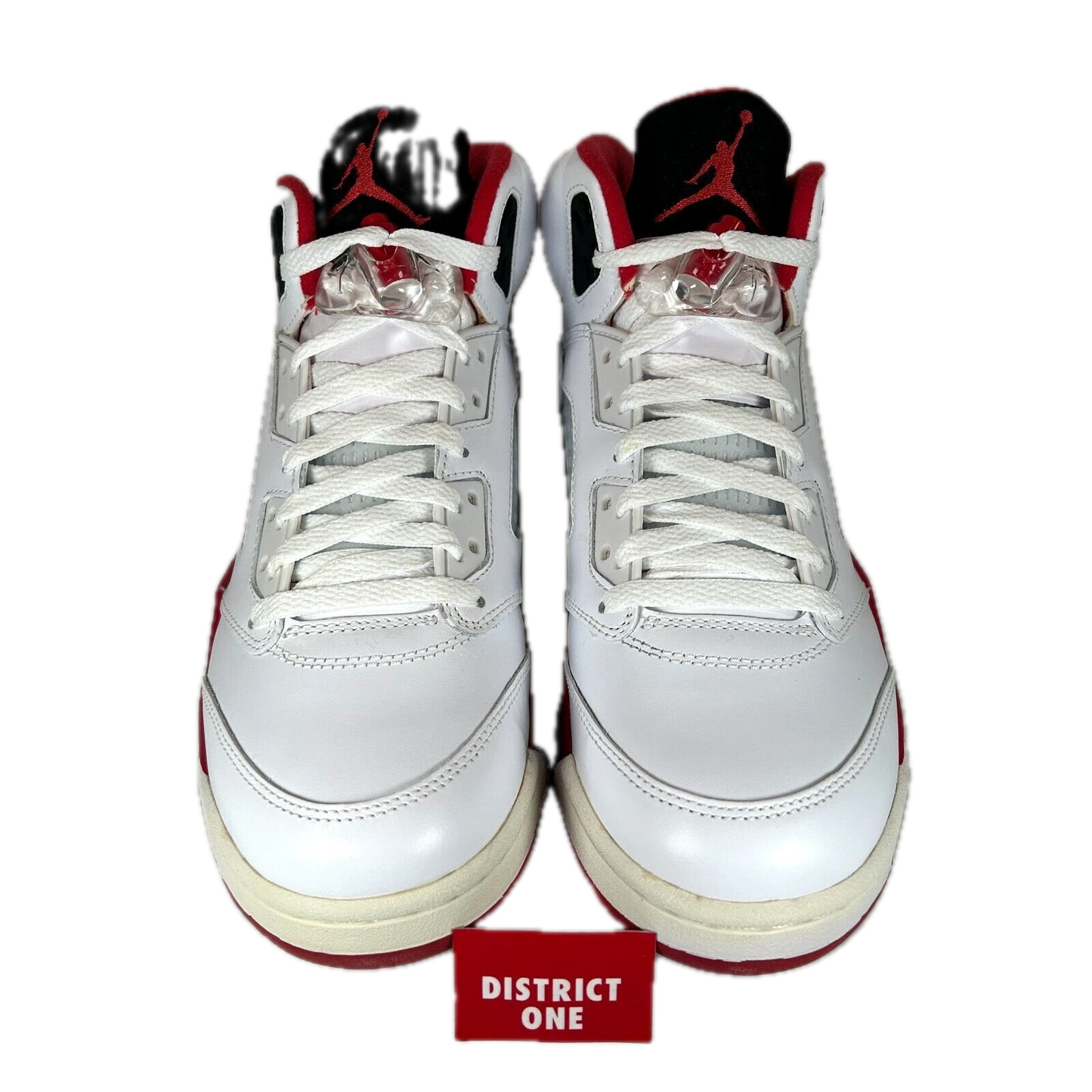 136027 120 Jordan 5 Retro Fire Red Black Tongue (2013) - 11.5 M (Soles & Midsoles Yellowing)