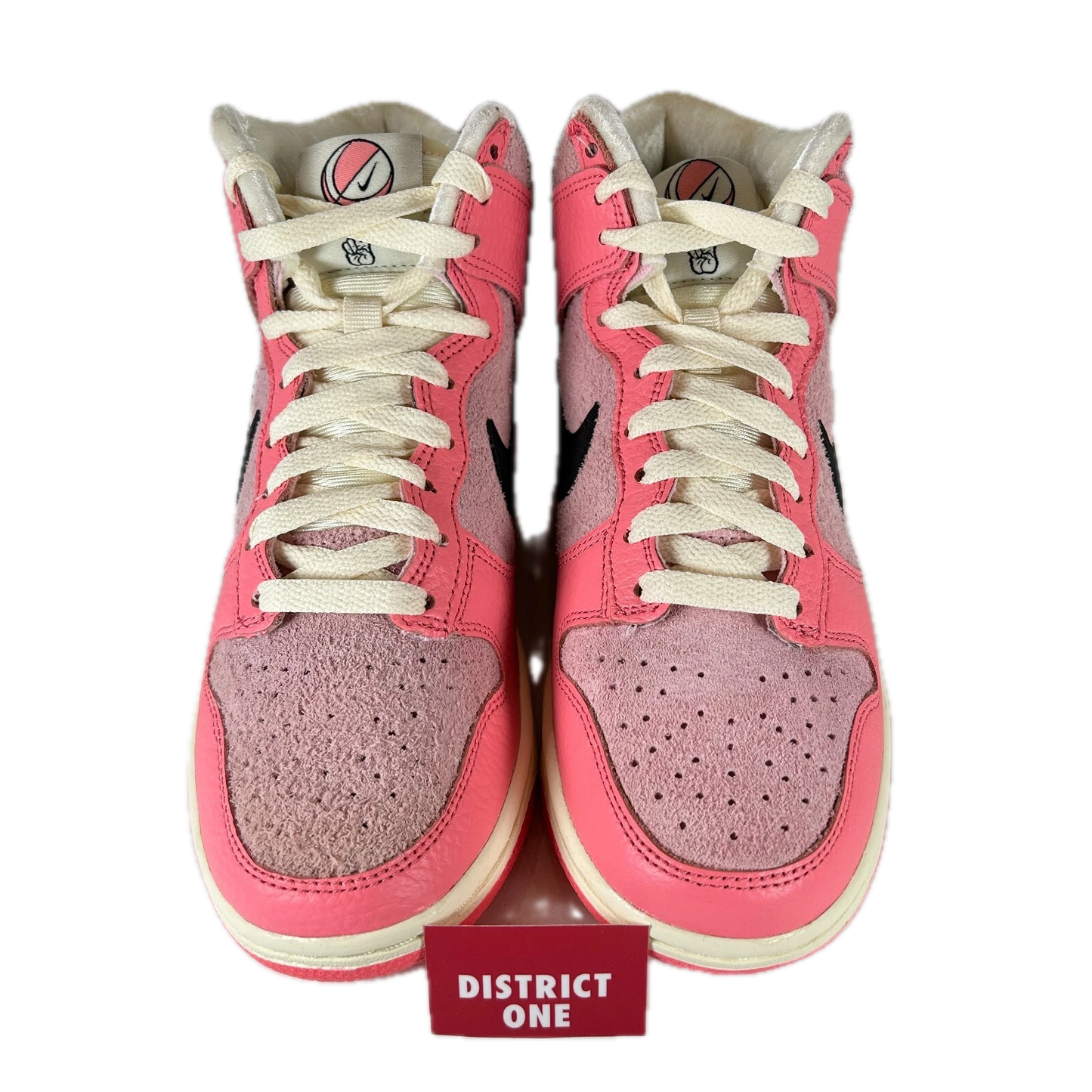 DX3359 600 Nike Dunk High Hoops Pack Pink (Women's) - 6.5 W (Discoloration) (Damaged Box)