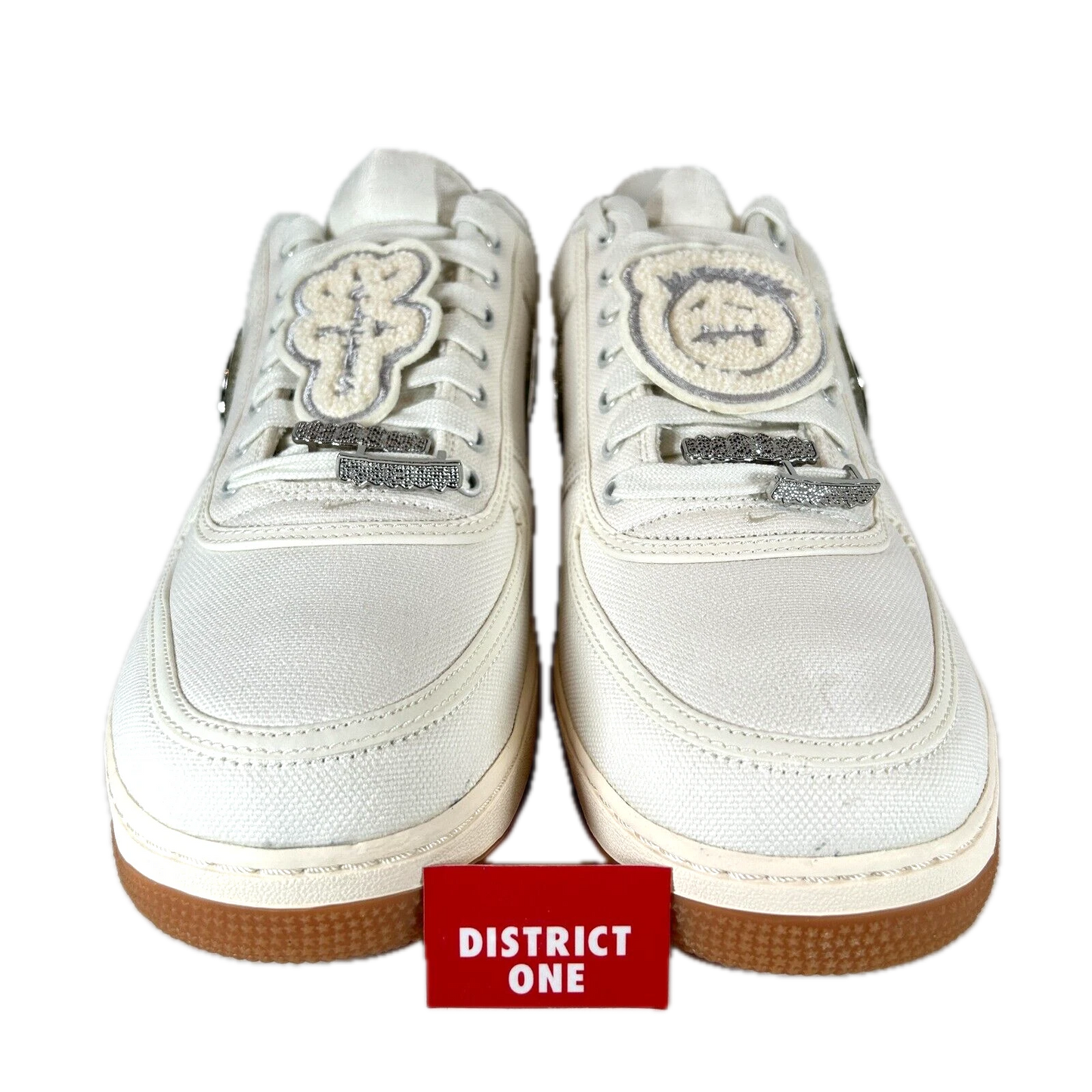 AQ4211 101 Nike Air Force 1 Low Travis Scott Sail - 11.5 M (Discoloration Around Swooshes)