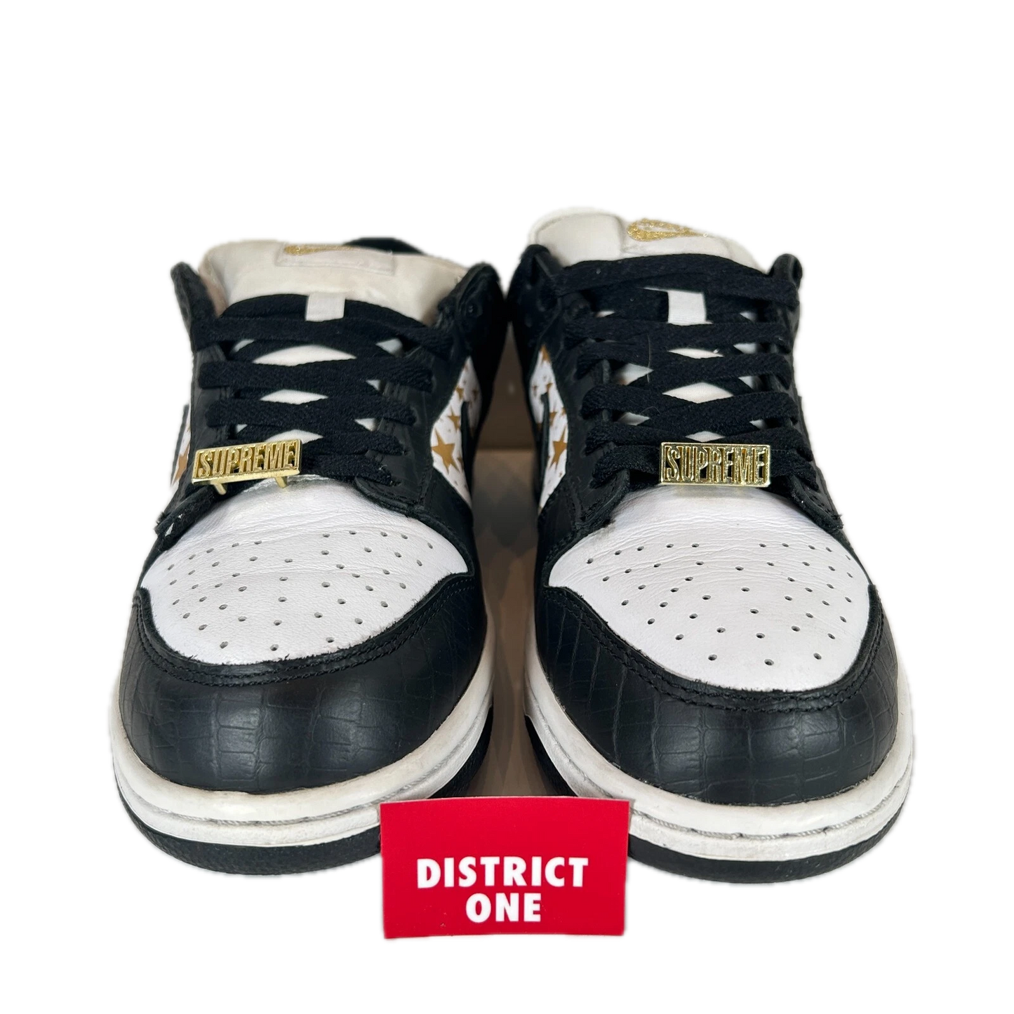DH3228 102 Dunk SB Low Supreme Black [USED] - 6.5 M (Used)