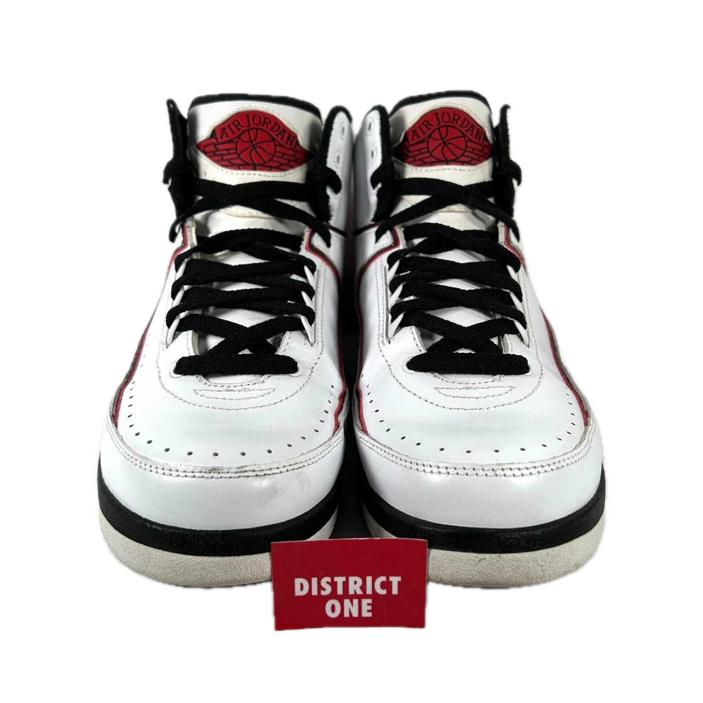 395709 101 Jordan 2 Retro QF White Varsity Red (2010) [USED] - 8 M (Used)