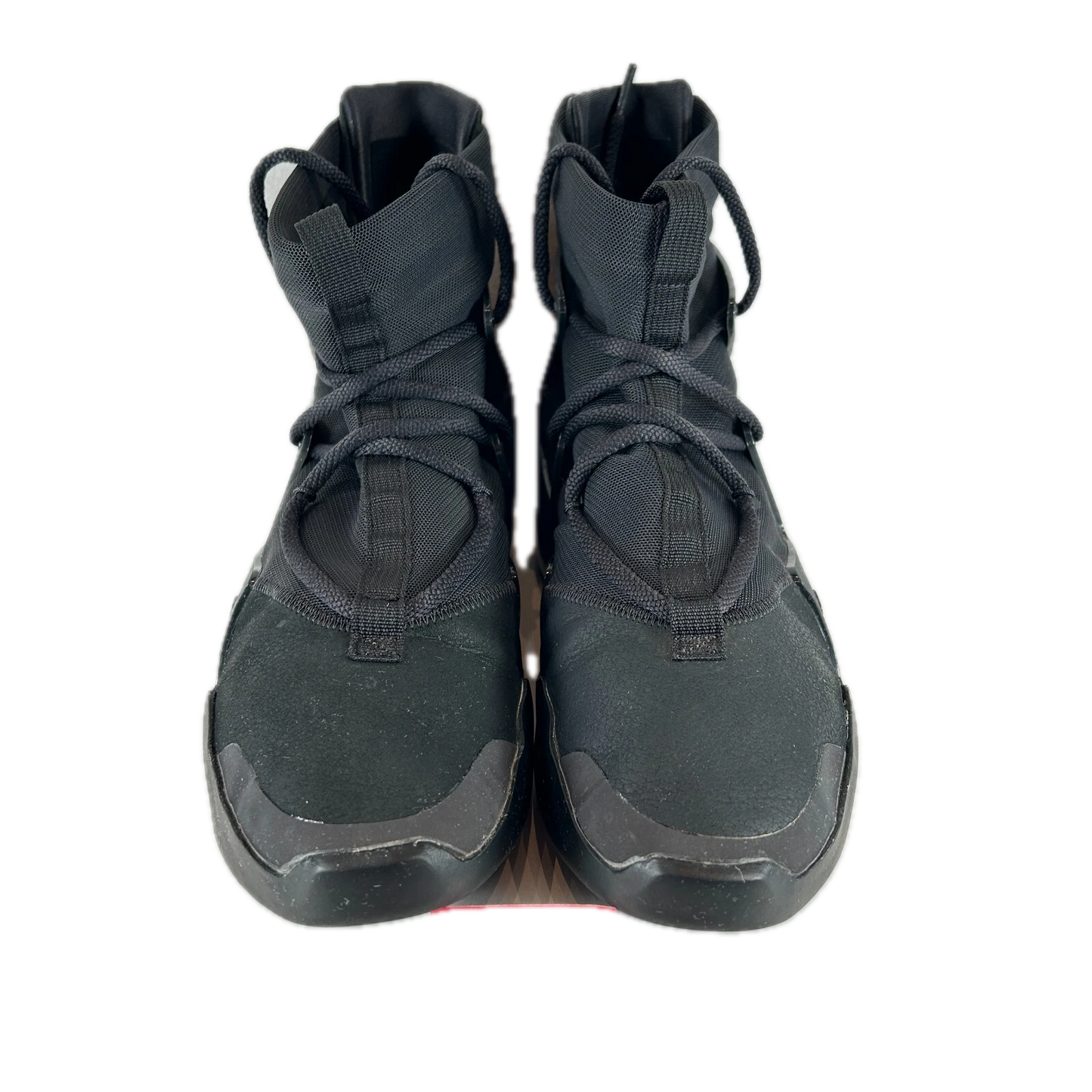 AR4237 005 Nike Air Fear of God 1 Triple Black [USED] - 9.5 M (Used)