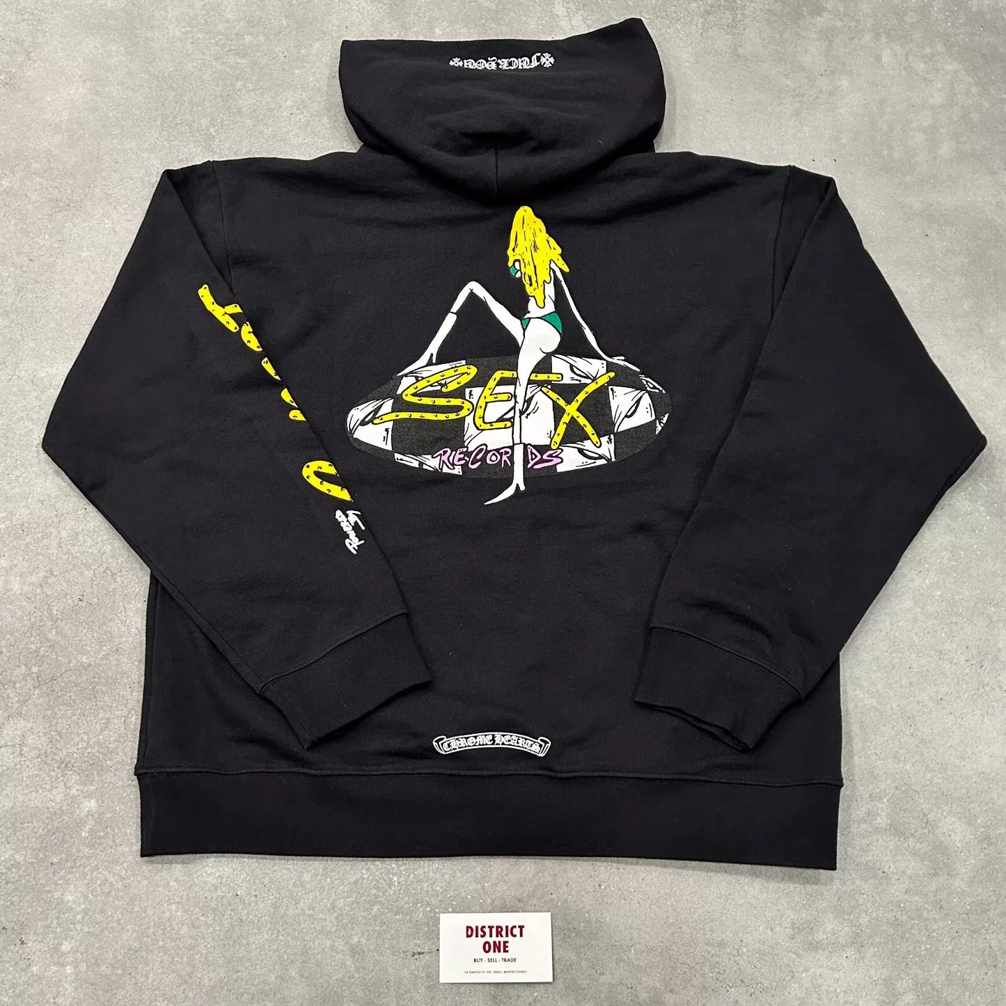 Chrome Hearts Matty Boy Sex Records Concept Hoodie Black