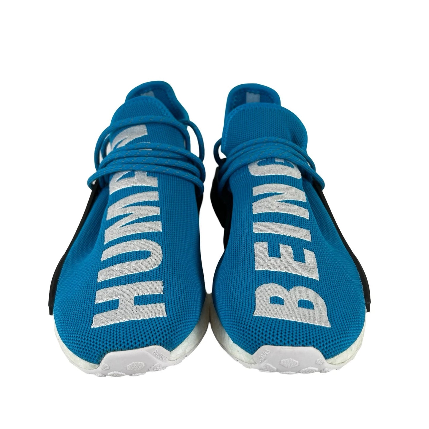BB0618 adidas NMD HU Pharrell Human Being Sharp Blue [CONDITIONAL] - 8 M (Midsoles Yellowing)