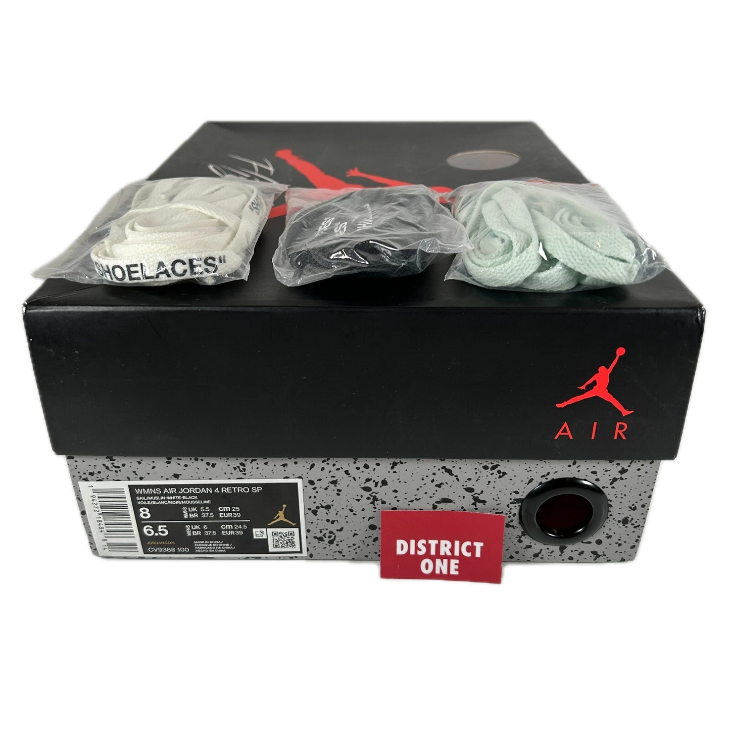 CV9388 100 Jordan 4 Off-White Sail [USED] - 8 W (Used)