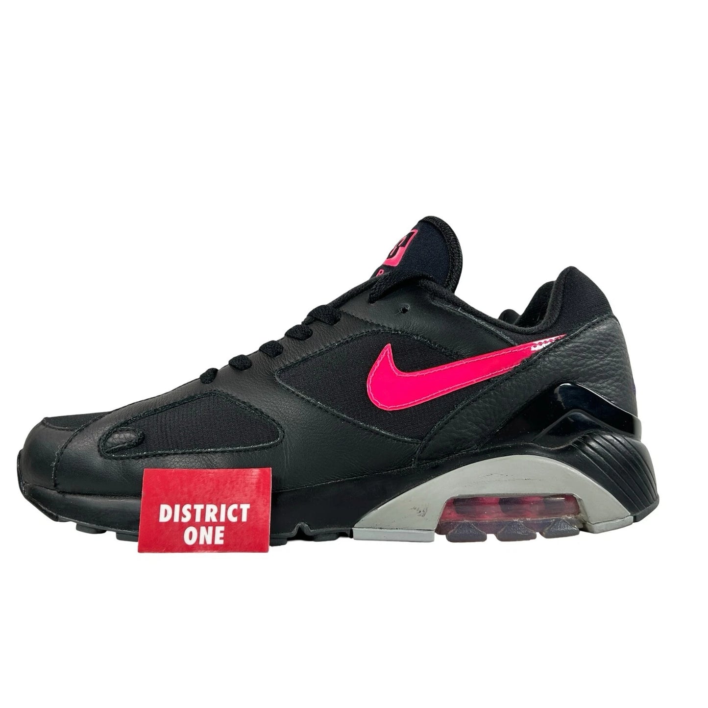 AQ9974 001 Nike Air Max 180 Black Pink Blast [USED] - 9 M (Used)
