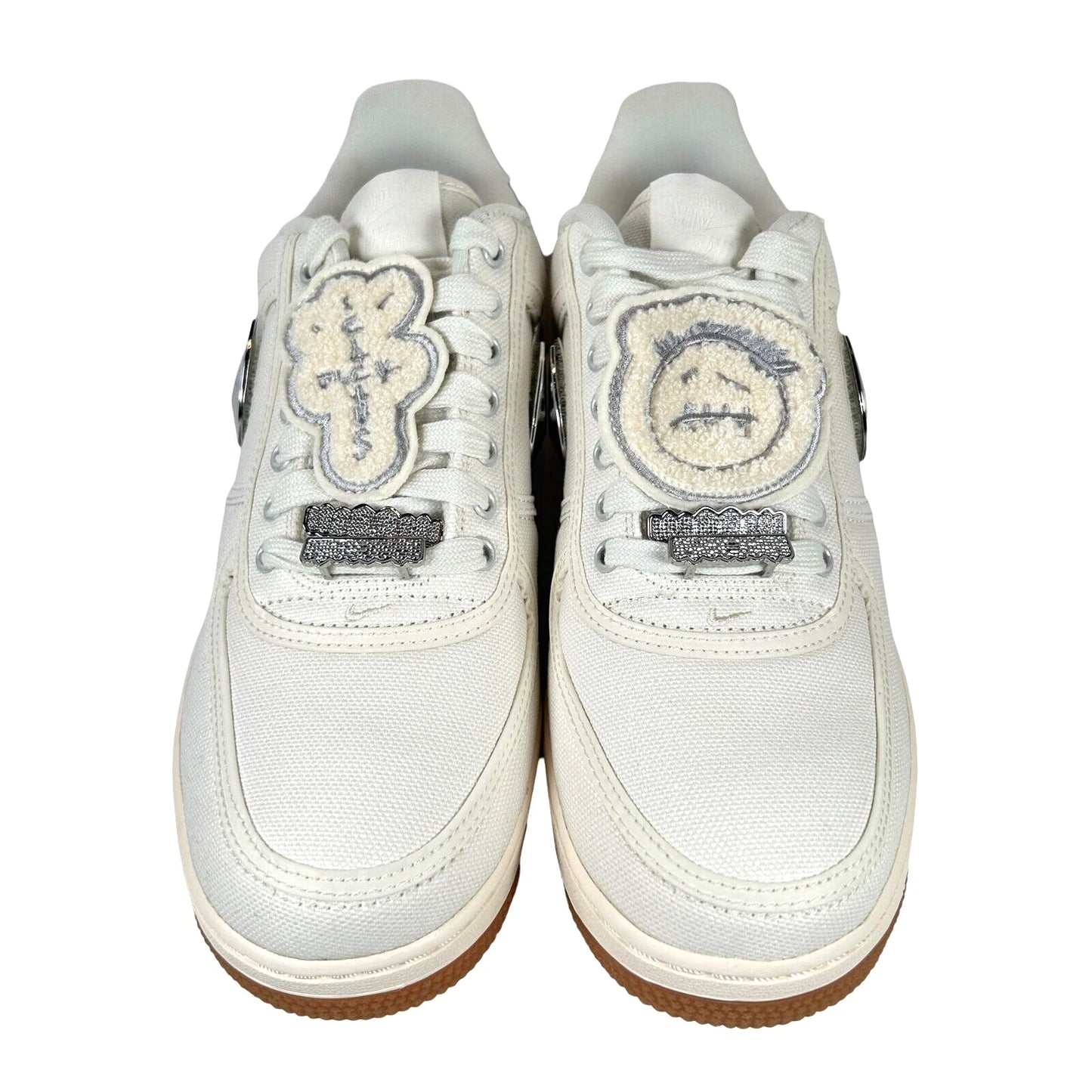 AQ4211 101 Nike Air Force 1 Low Travis Scott Sail - 8 M (Discoloration Around Swooshes)