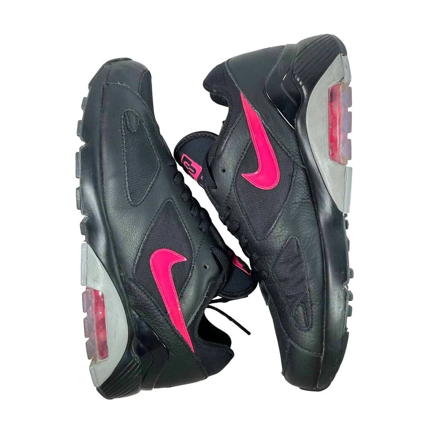 AQ9974 001 Nike Air Max 180 Black Pink Blast [USED] - 9 M (Used)