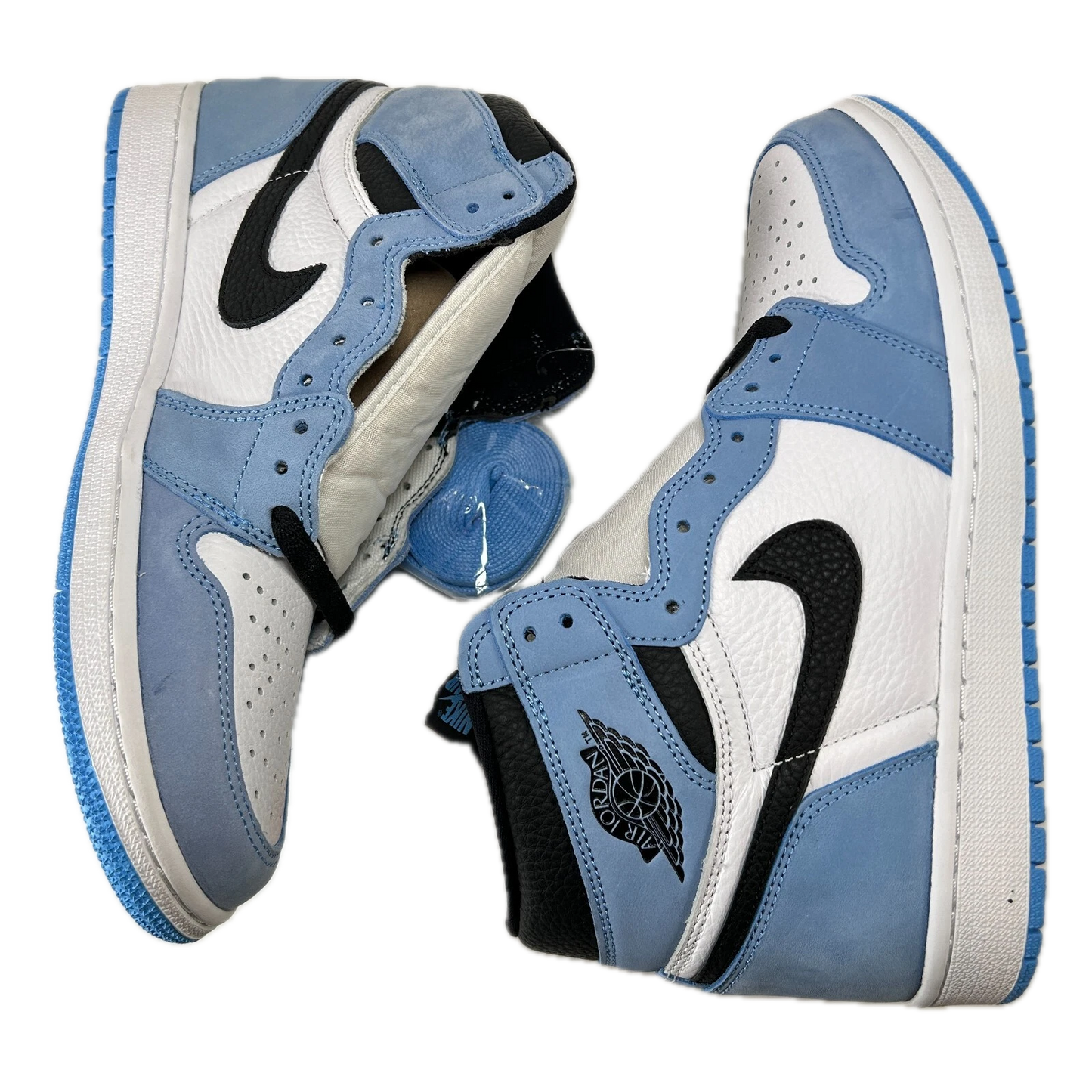 555088 134 Jordan 1 University Blue - 10 M (Left Shoe Discolored) (Replace Box)