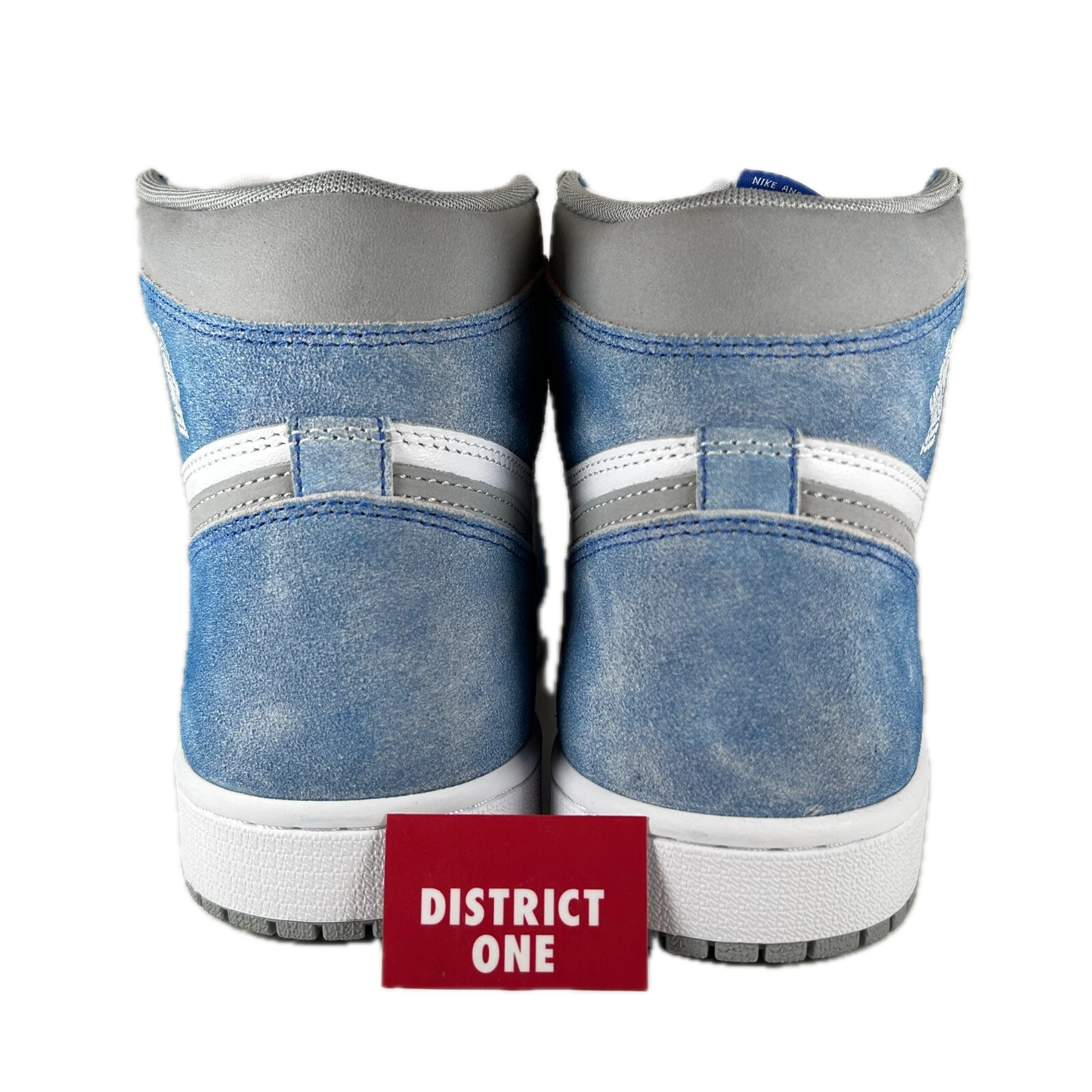 555088 402 Jordan 1 Retro High Hyper Royal Smoke Grey - 10 M (Mark on Left Toebox)