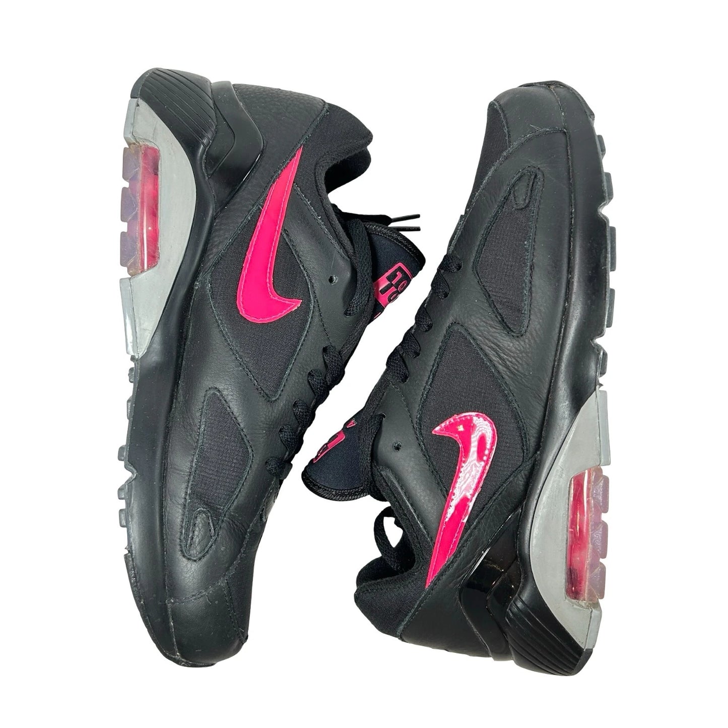 AQ9974 001 Nike Air Max 180 Black Pink Blast [USED] - 9 M (Used)