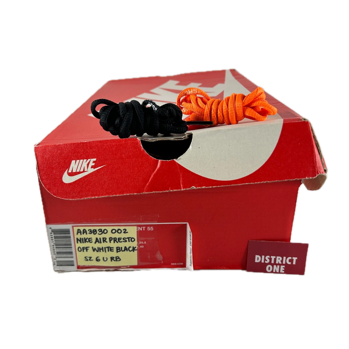 AA3830 002 Nike Air Presto Off-White Black [USED] - 6 M (Used) (Replace Box)