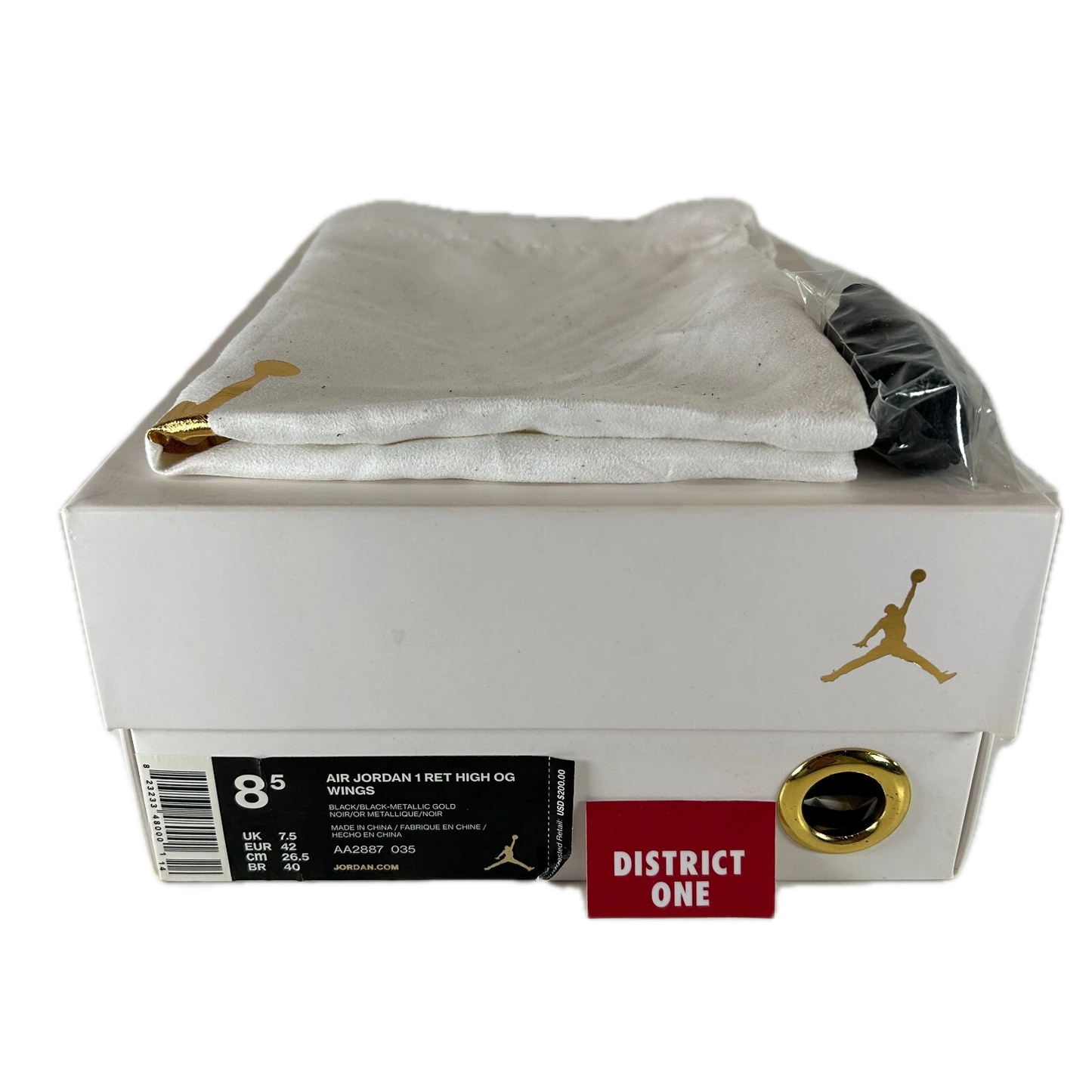 AA2887 035 Jordan 1 Retro High OG Wings [USED] - 8.5 M (Used)