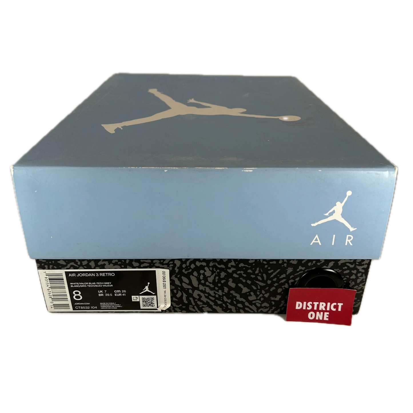 CT8532 104 Jordan 3 Retro UNC (2020) [USED] - 8 M (Used5)