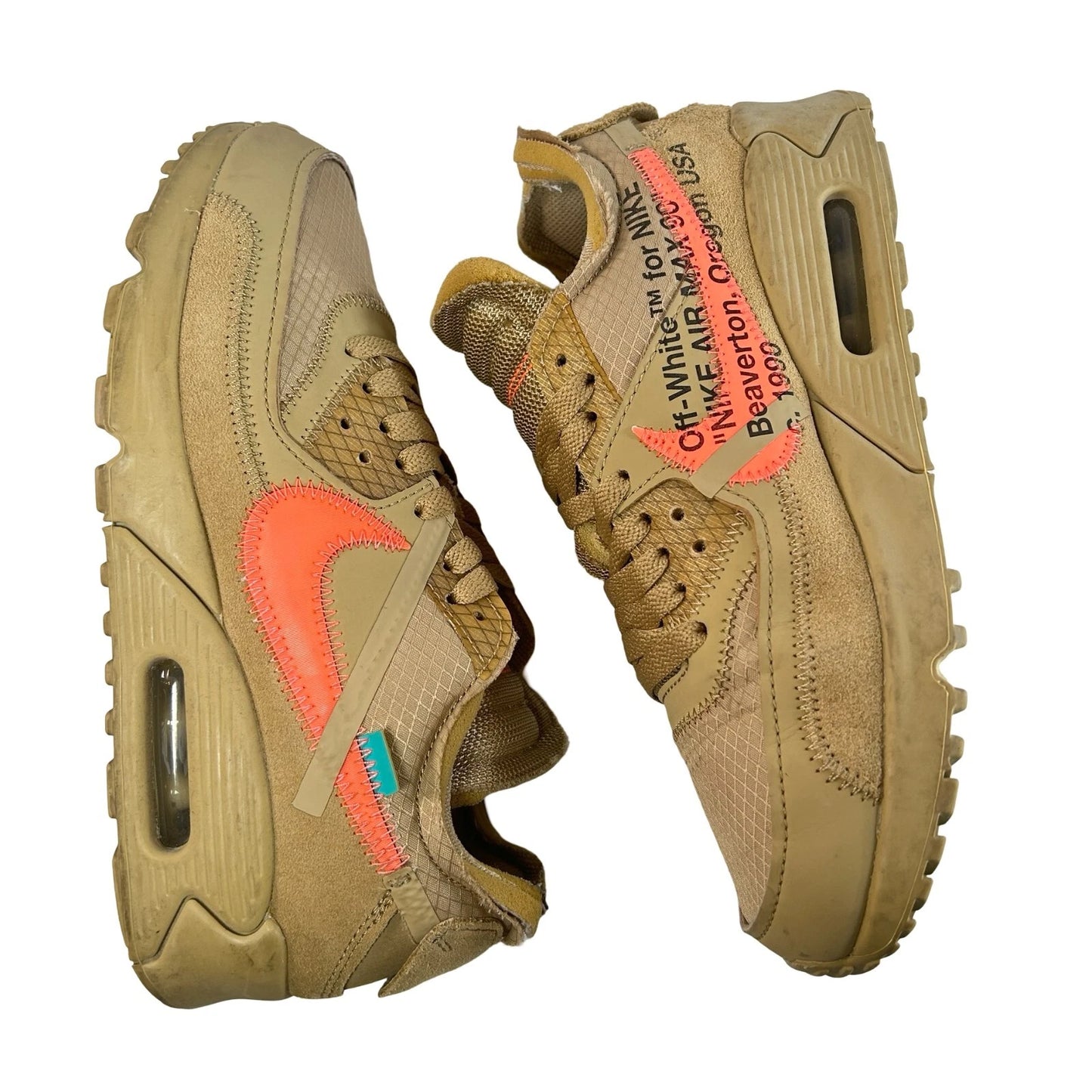 AA7293 200 Nike Air Max 90 Off-White Desert Ore [USED] - 6 M (Used)