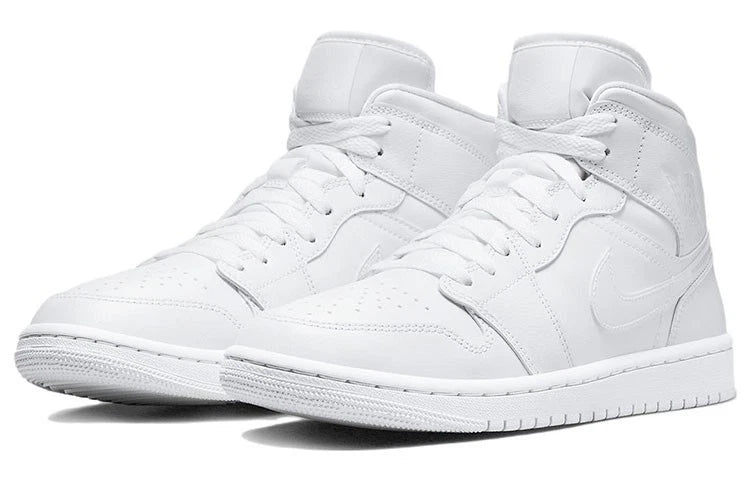 DV0991 111 Air Jordan Mid Triple White (2022) (Women's)