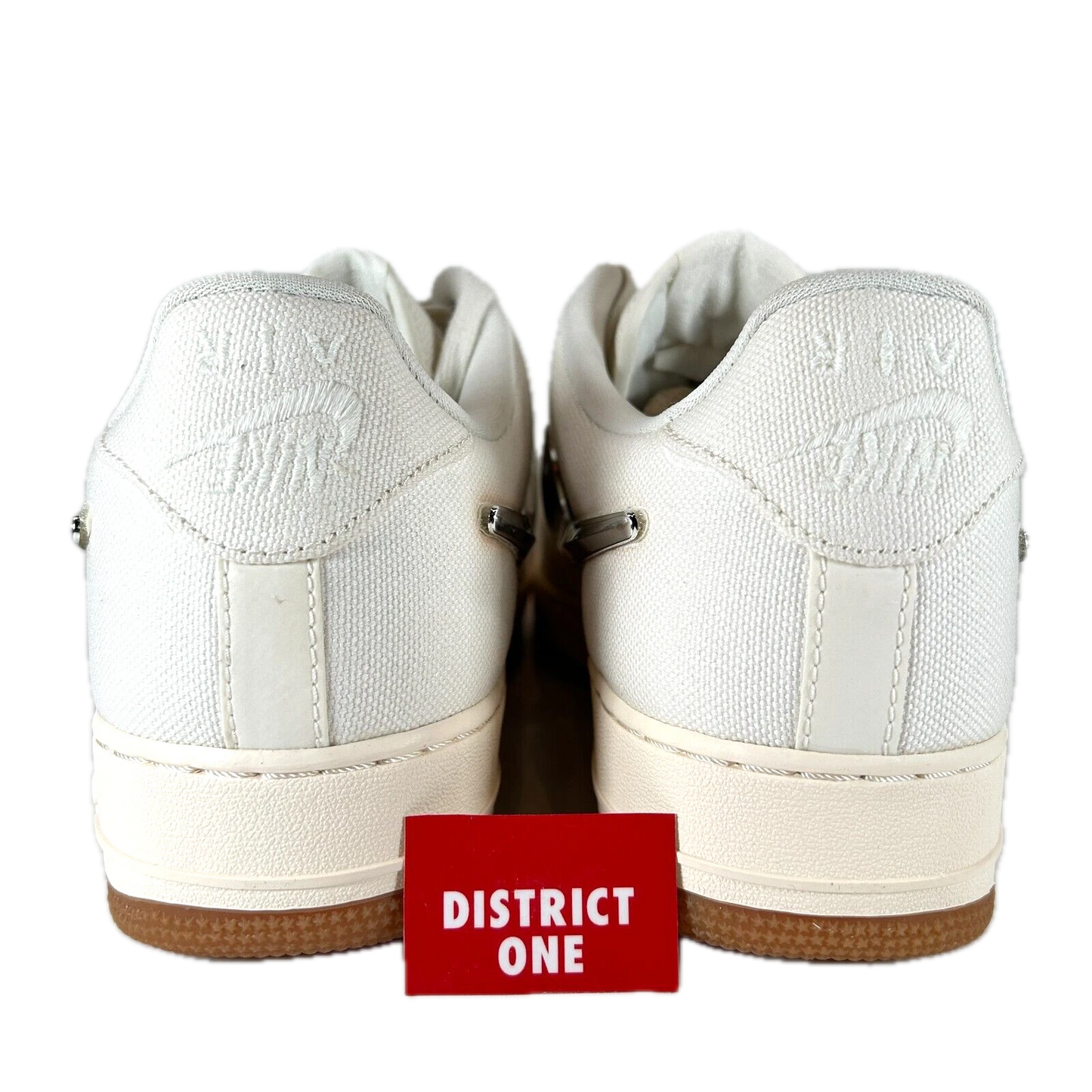 AQ4211 101 Nike Air Force 1 Low Travis Scott Sail - 11.5 M (Discoloration Around Swooshes)