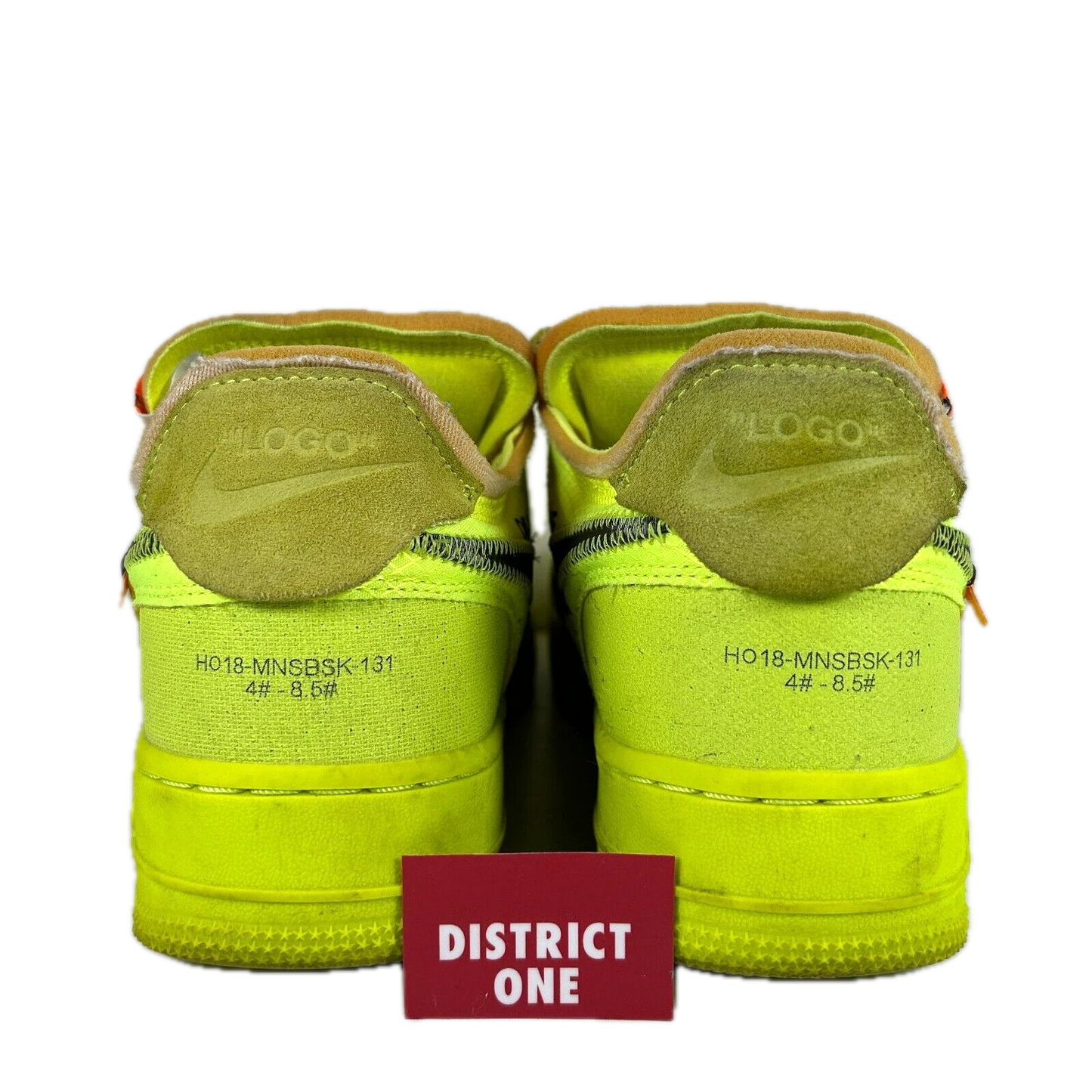 AO4606 700 Nike Air Force 1 Low Off-White Volt [USED] - 8 M (Used)