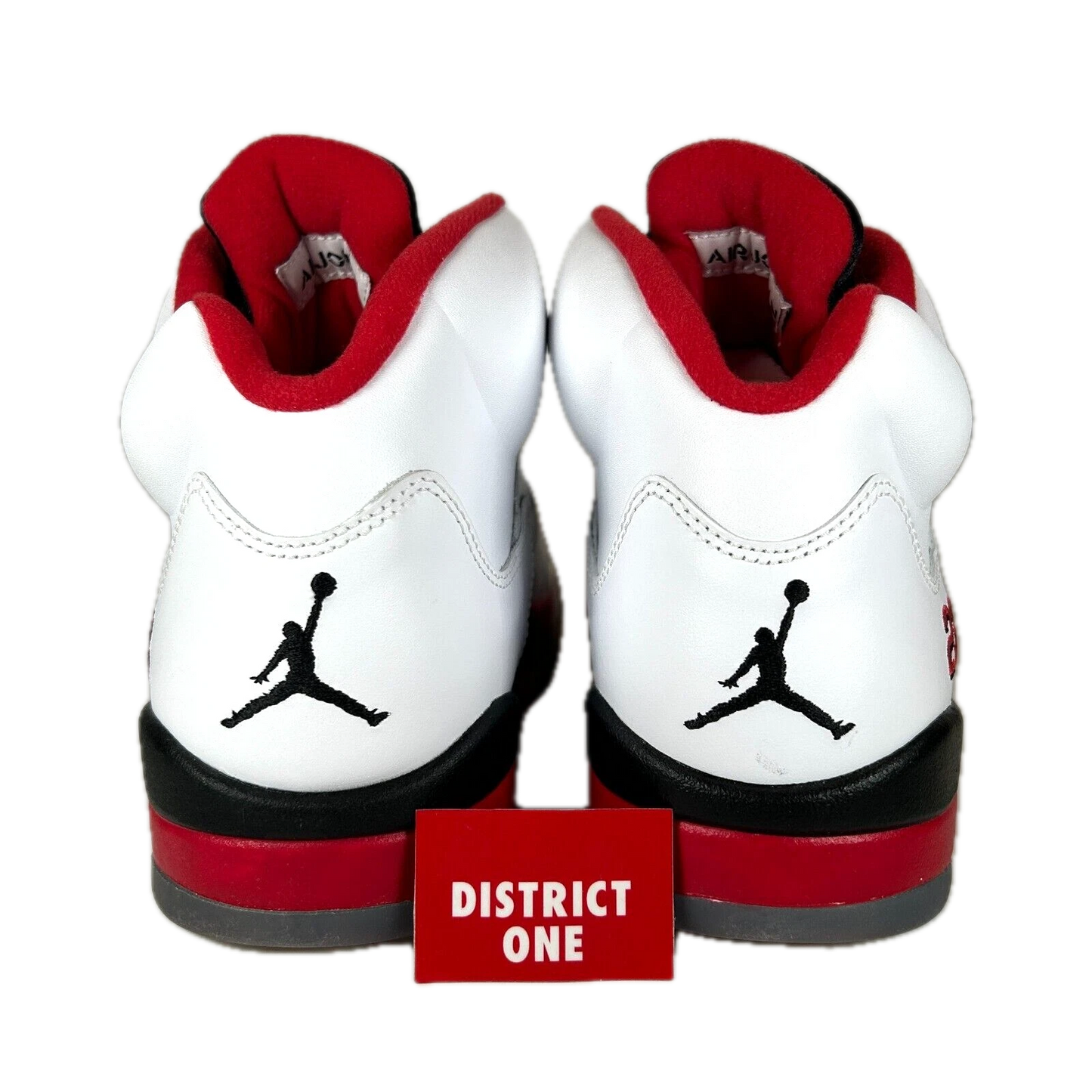 136027 120 Jordan 5 Retro Fire Red Black Tongue (2013) - 11.5 M (Soles & Midsoles Yellowing)