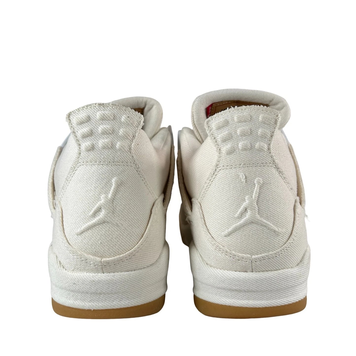 AO2571 100 Jordan 4 Retro Levi's White (Blank Tag) - 9 M (Marks on Midsole) (Replace Box)