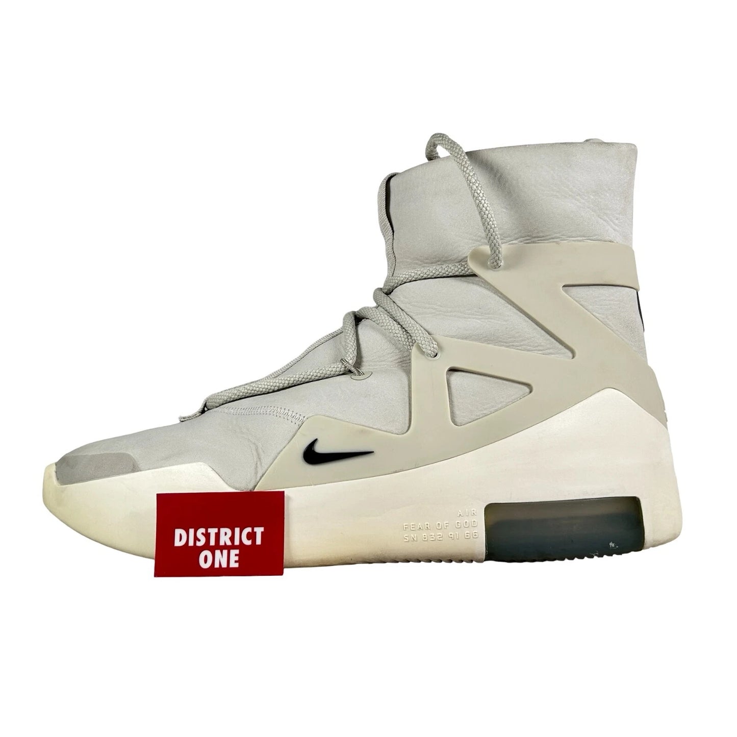 AR4237 002 Nike Air Fear Of God 1 Light Bone [USED] - 8.5 M (Used) (Replace Box)