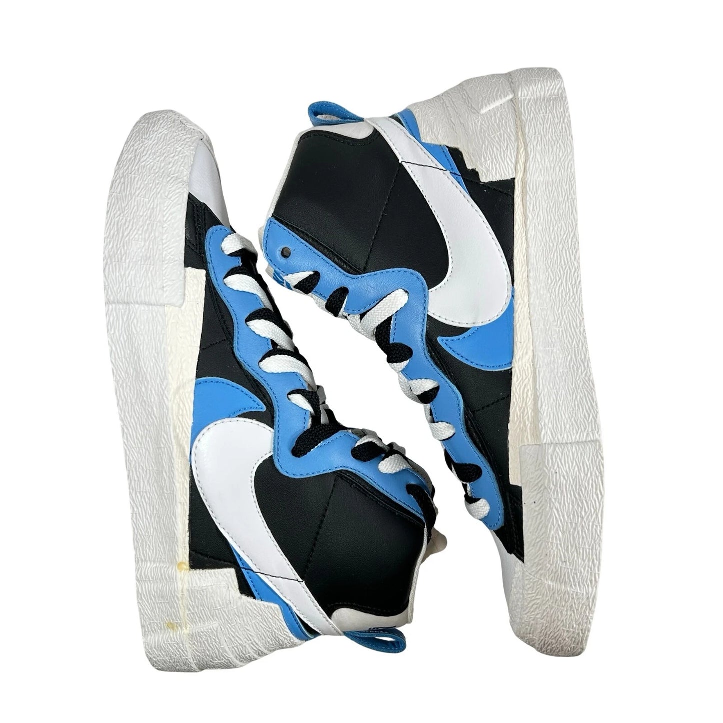 BV0072 001 Nike Blazer Mid sacai White Black Legend Blue - 8.5 M (Midsoles Yellowing)