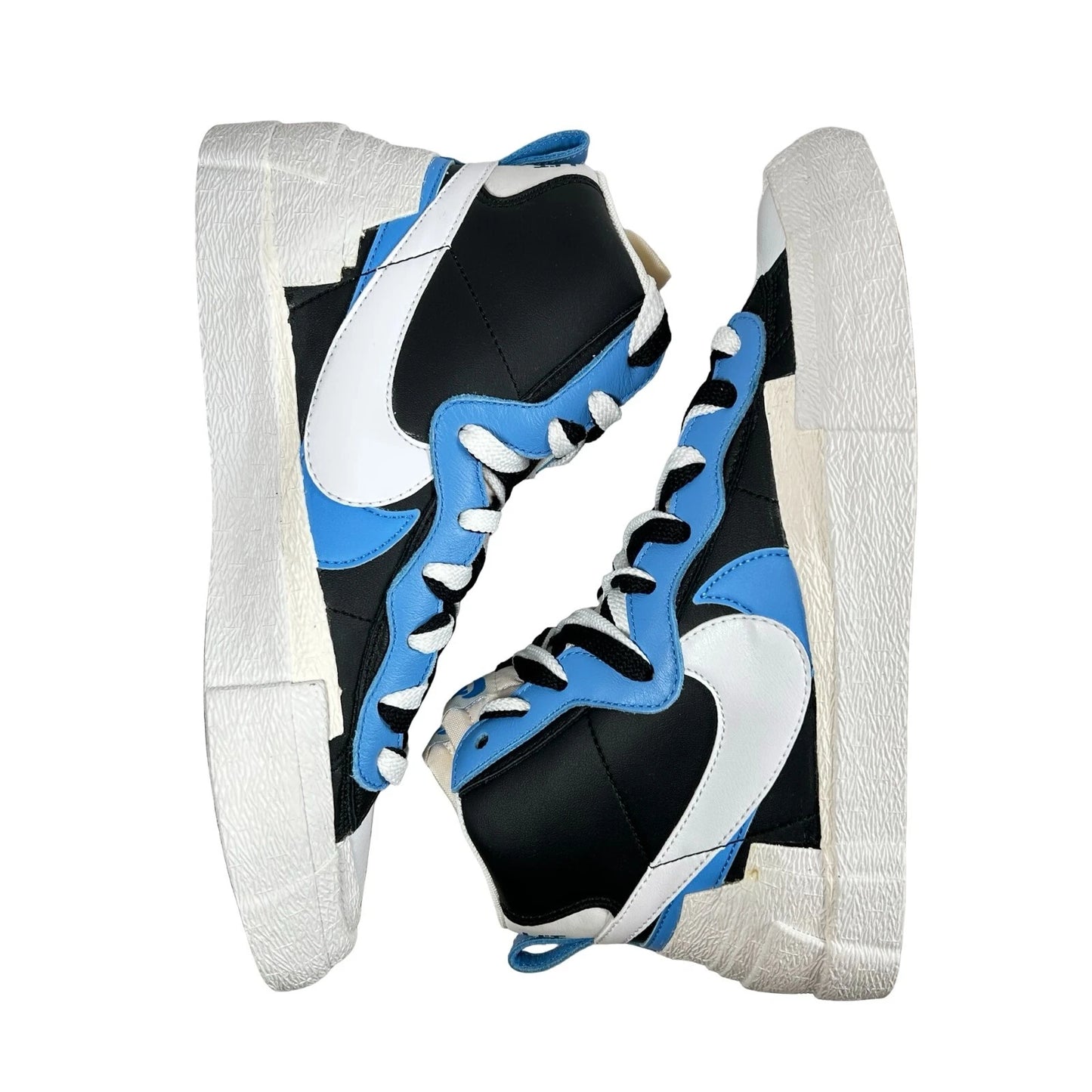 BV0072 001 Nike Blazer Mid sacai White Black Legend Blue - 8.5 M (Midsoles Yellowing)