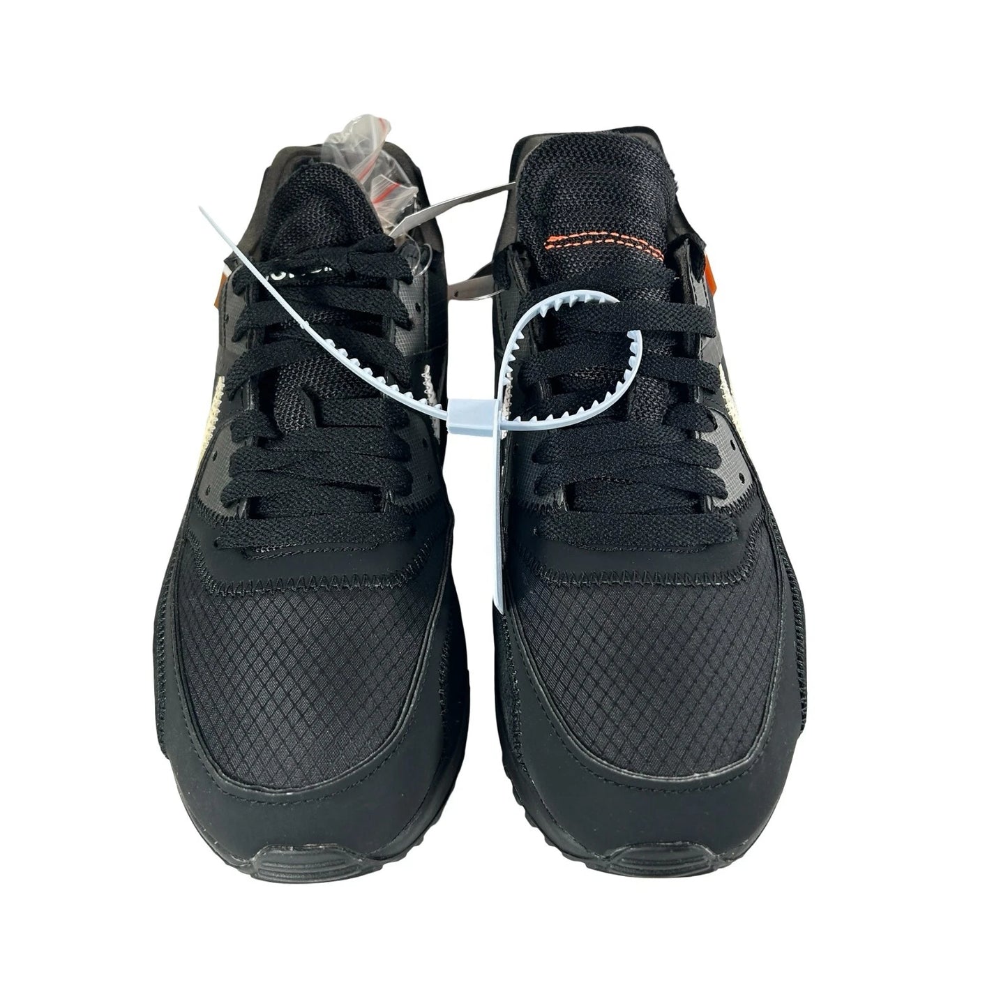 AA7293 001 Air Max 90 Off-White Black - 6 M (Swooshes Slightly Yellowing) (Damaged Box)