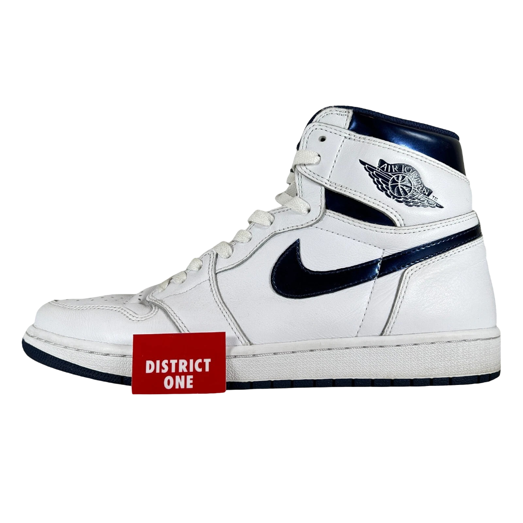 555088 106 Air Jordan 1 Retro High OG Metallic Navy 2016 [USED] - 11 (Used)