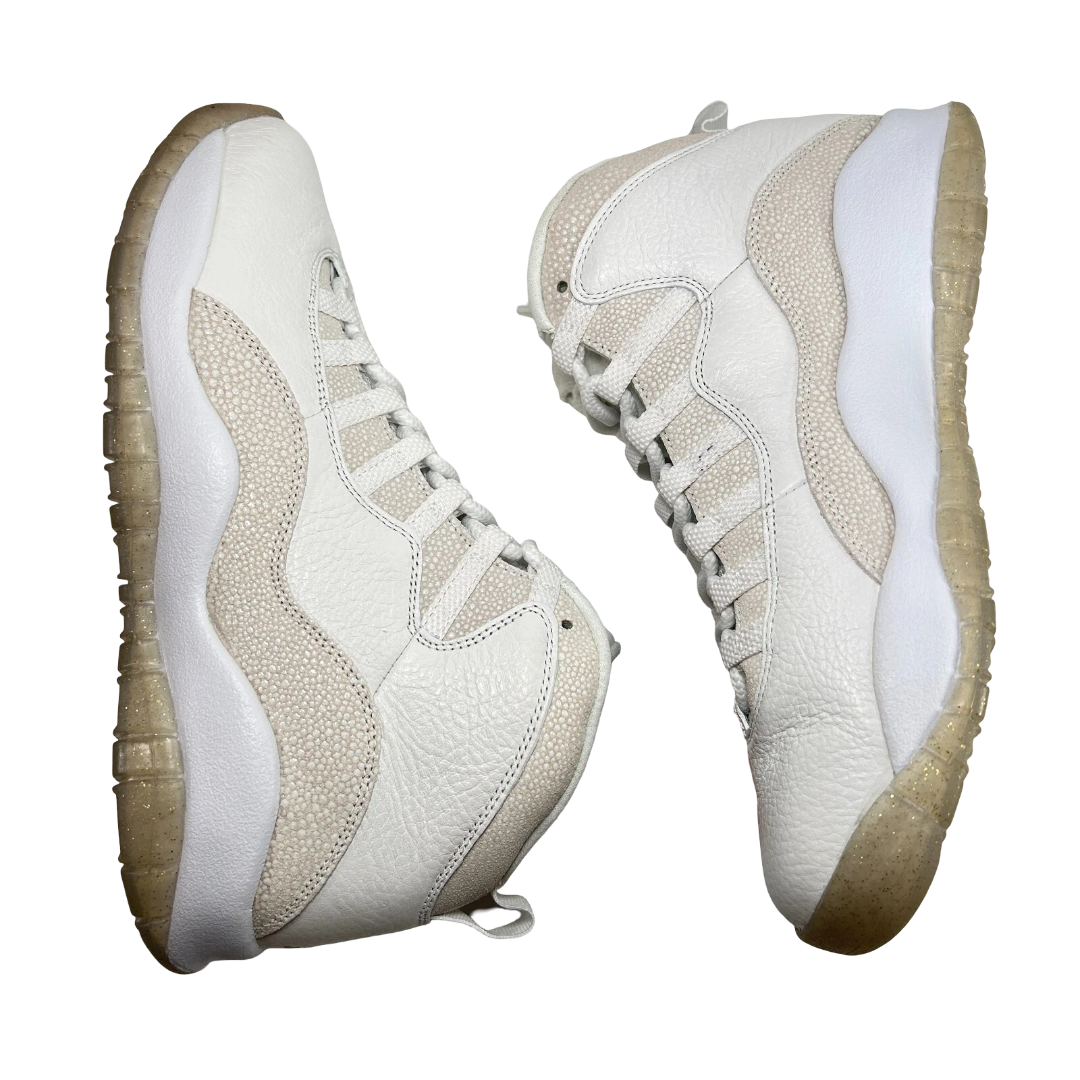 819955 100 Jordan 10 Retro Drake OVO White - 9.5 M (Soles Yellowing)