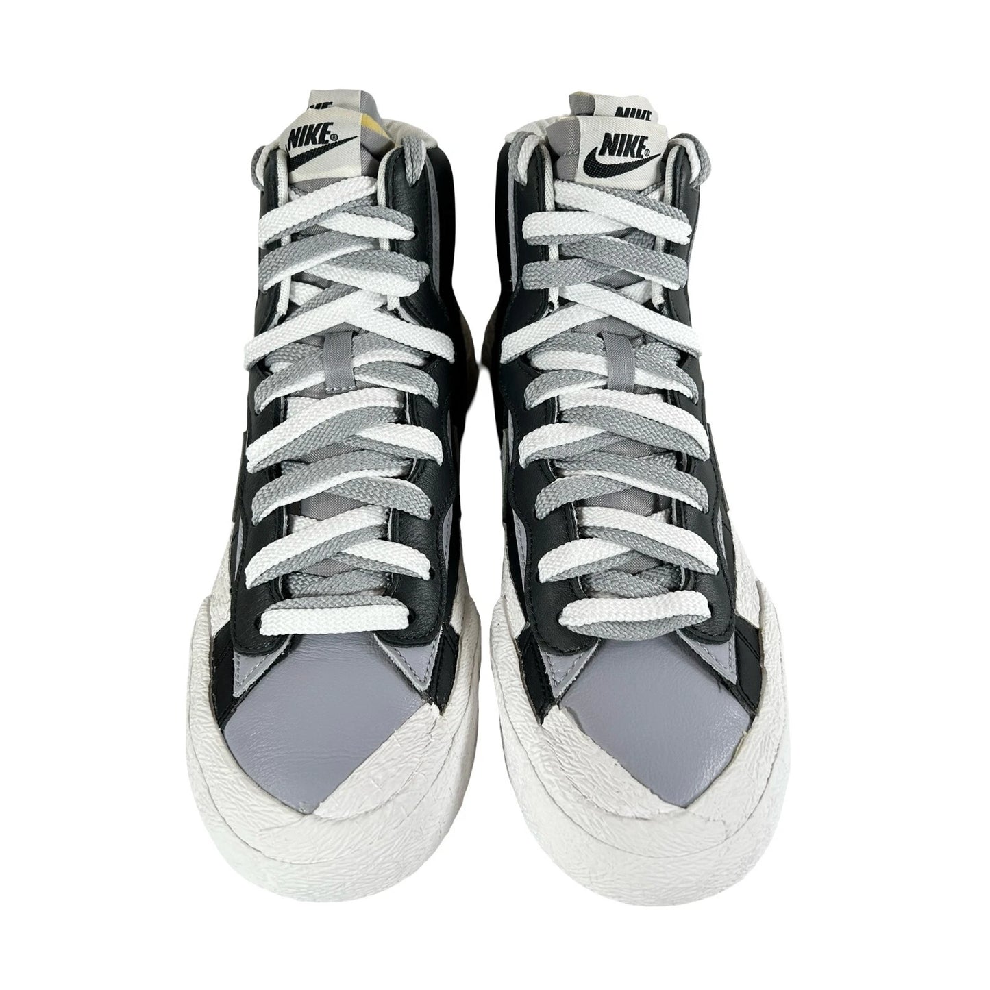 BV0072 002 Nike Blazer Mid sacai Black Grey - 8.5 M (Midsoles Yellowing)