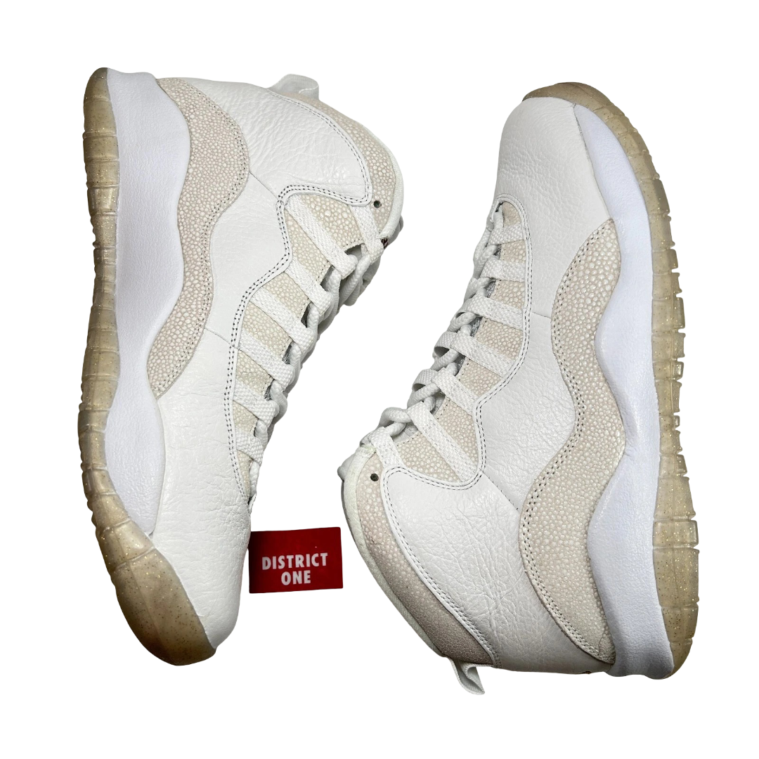 819955 100 Jordan 10 Retro Drake OVO White - 9.5 M (Soles Yellowing)