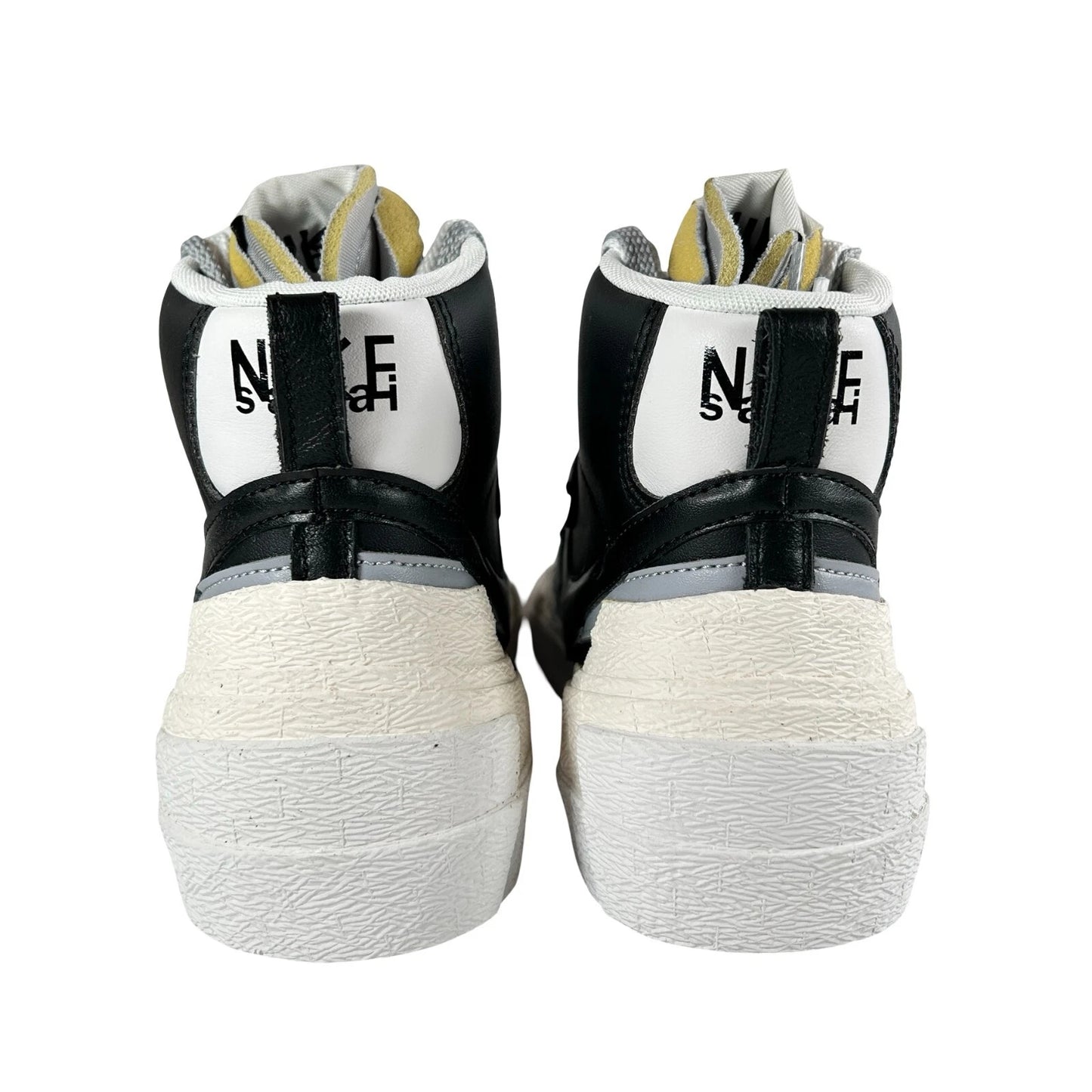 BV0072 002 Nike Blazer Mid sacai Black Grey - 8.5 M (Midsoles Yellowing)