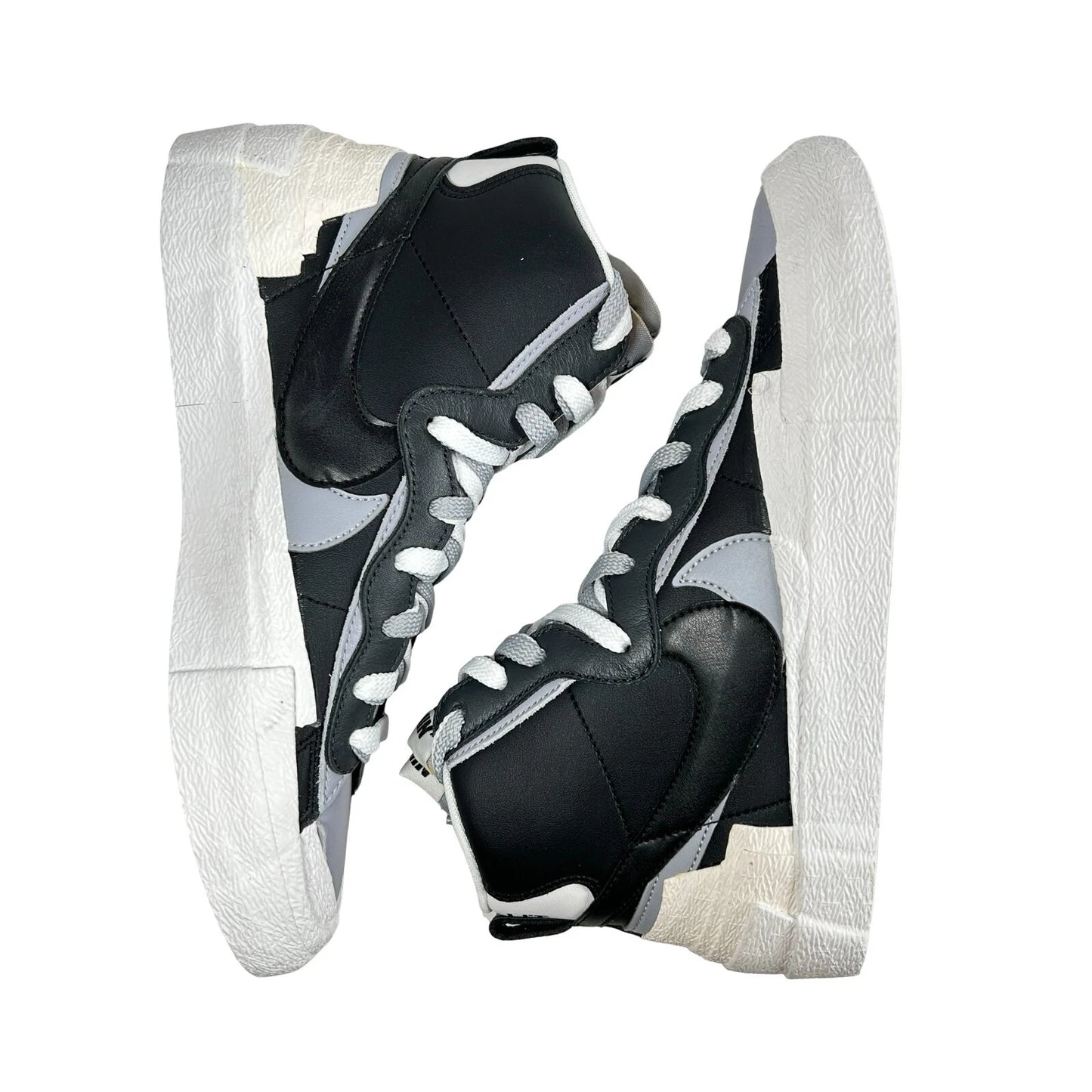 BV0072 002 Nike Blazer Mid sacai Black Grey - 8.5 M (Midsoles Yellowing)