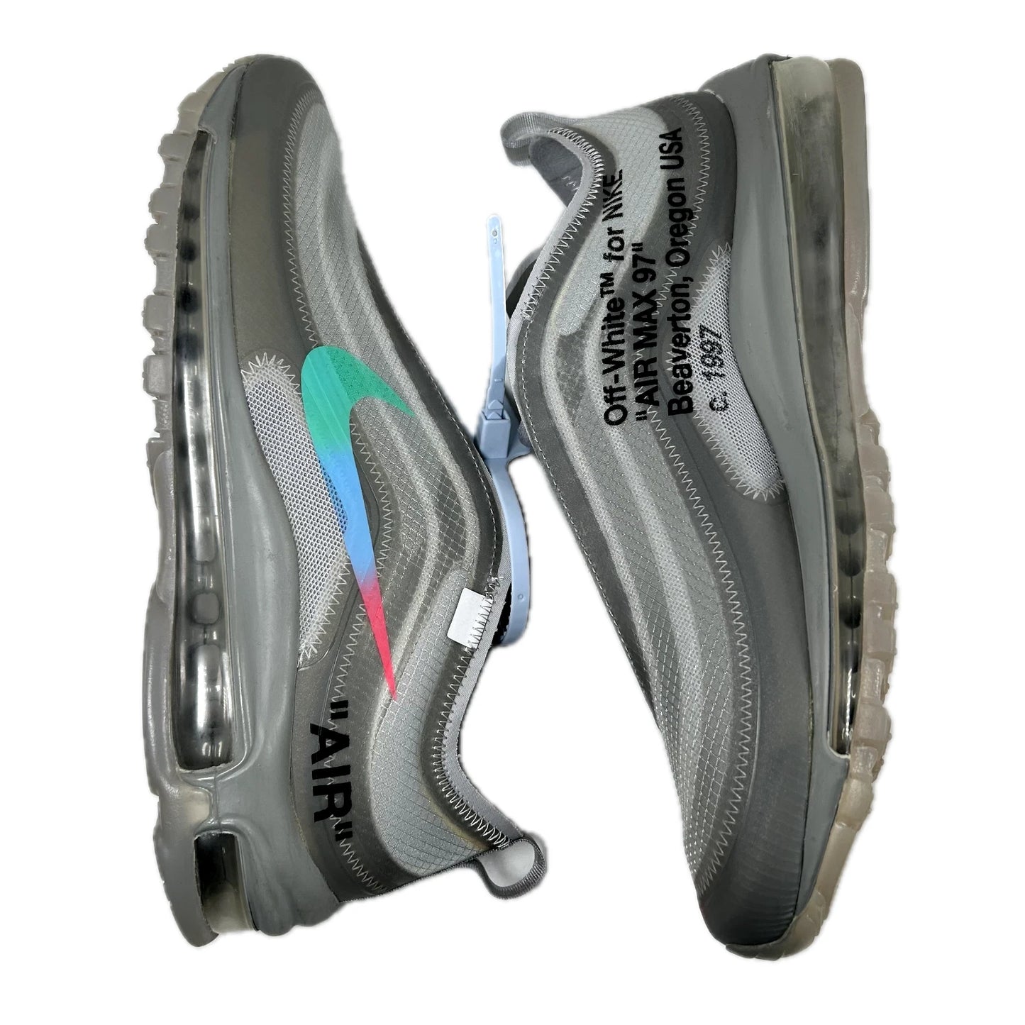 AJ4585 101 Nike Air Max 97 Off-White Menta [CONDITIONAL] - 8 M (Discoloration) (Replace Box)
