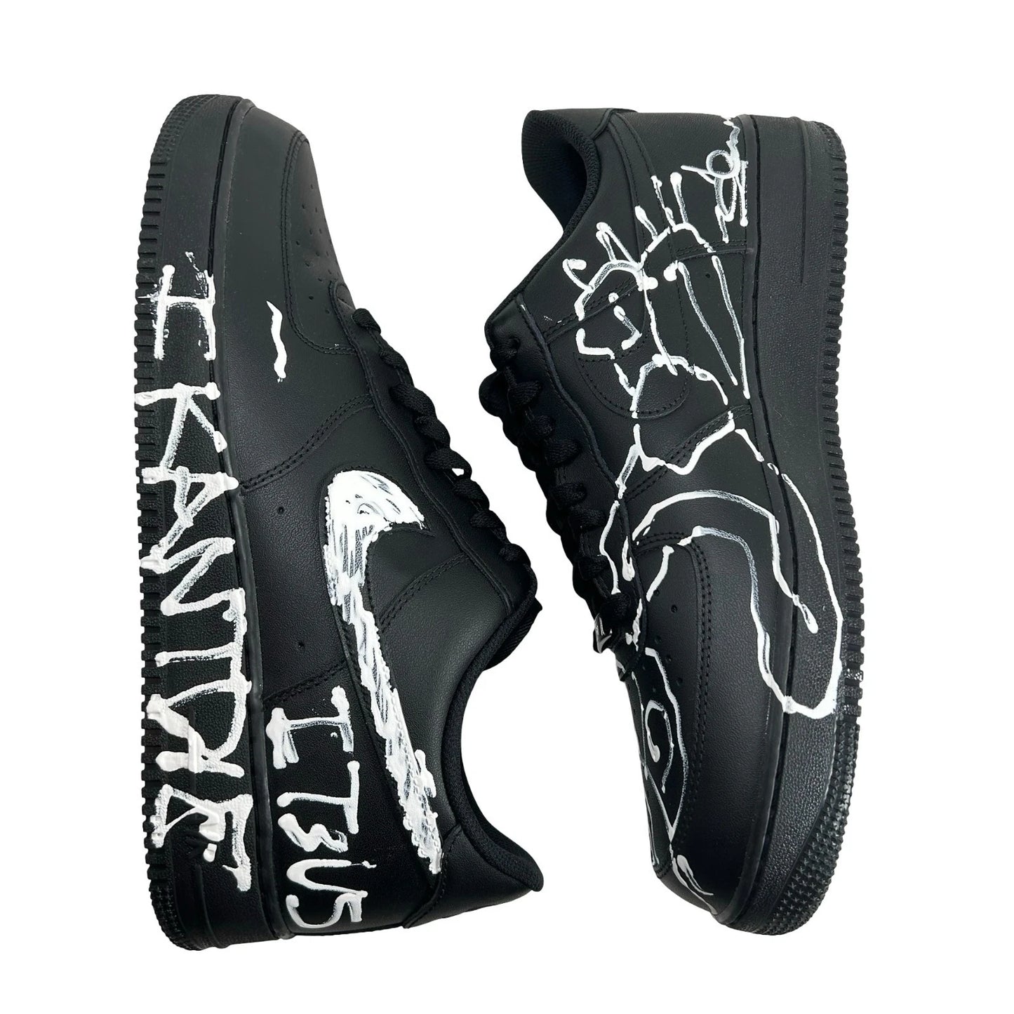 CW2288 001 Nike Air Force 1 Low '07 Slawn Lil Yatchy NYC Exclusive Black White