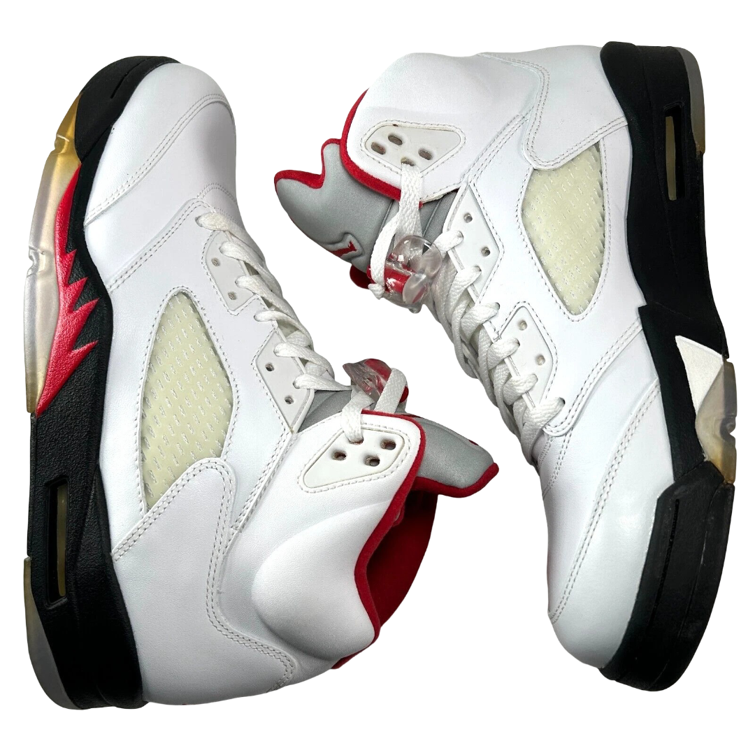 136027 100 Jordan 5 Retro Fire Red (2013) [CONDITIONAL] - 8.5 M (Yellowing)