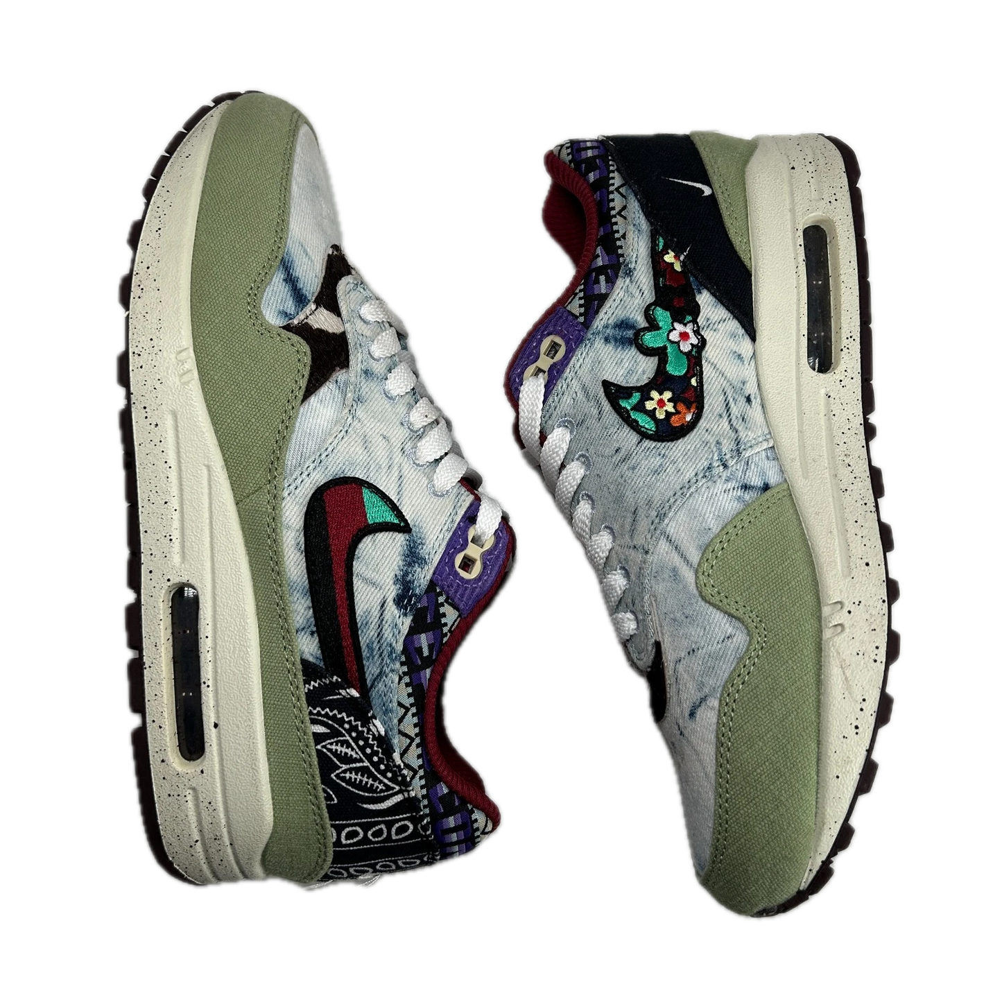 DN1803 300 Nike Air Max 1 Concepts Denim Olive Canvas [USED] - 7.5 M (Used)