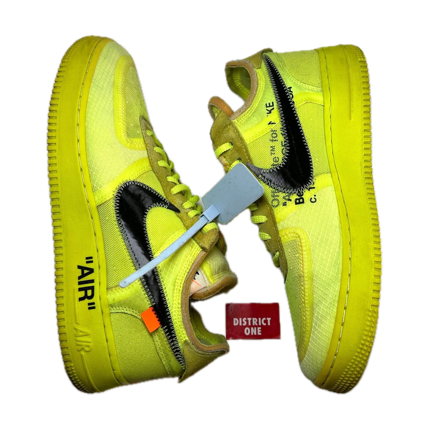 AO4606 700 Nike Air Force 1 Low Off-White Volt [USED] - 10.5 M (Used) (Replace Box)