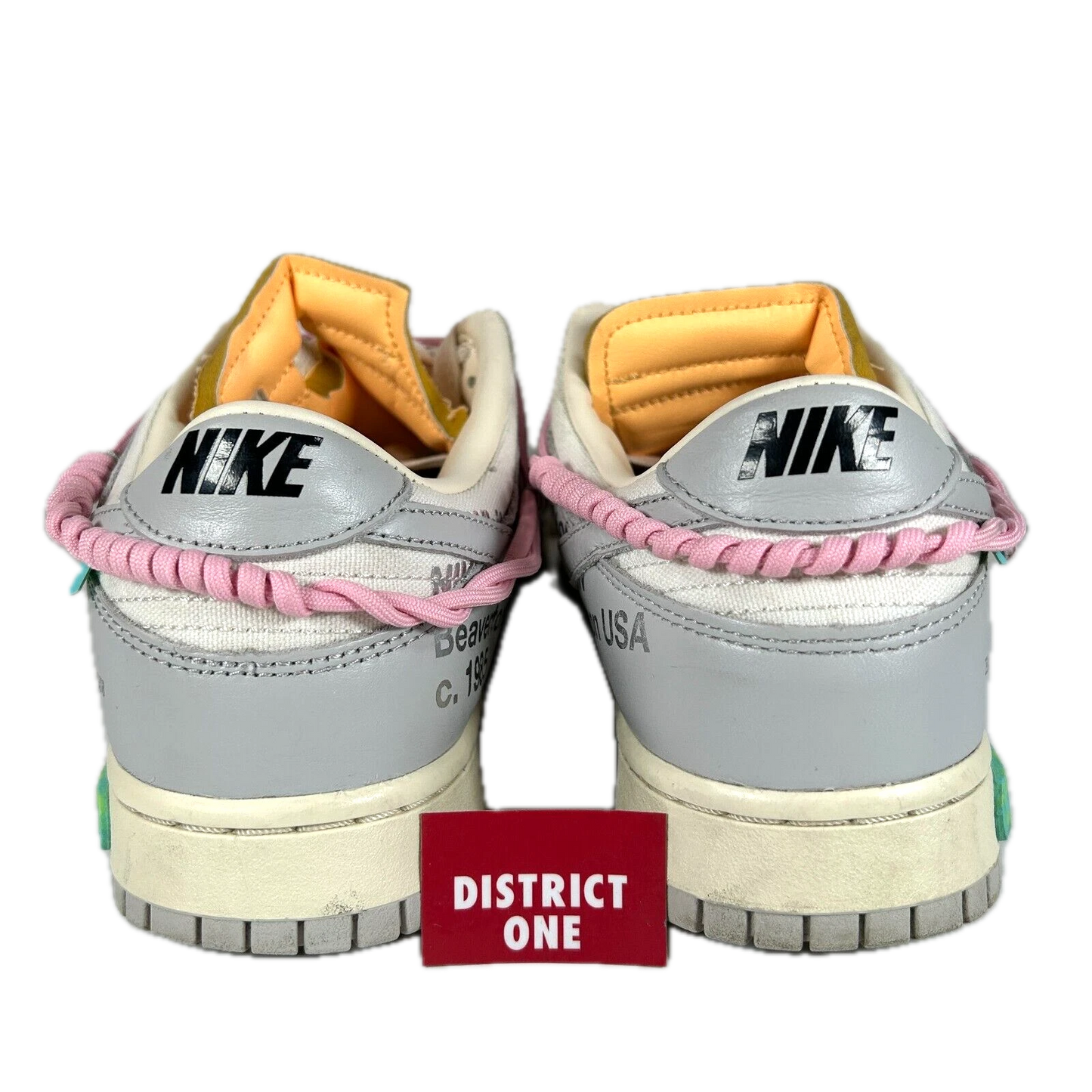 DM1602 109 Nike Dunk Low Off-White Lot 9 [USED] - 12 M (Used)