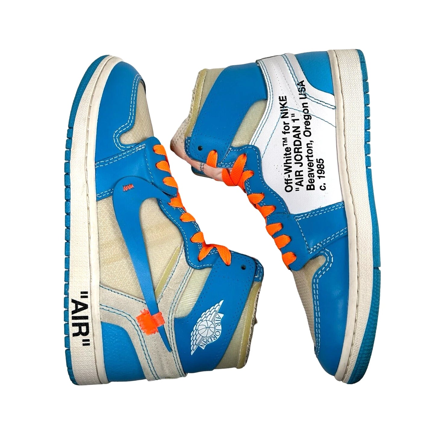 AQ0818 148 Jordan 1 Retro High Off-White UNC [USED] - 7 M (Used) (No Box)