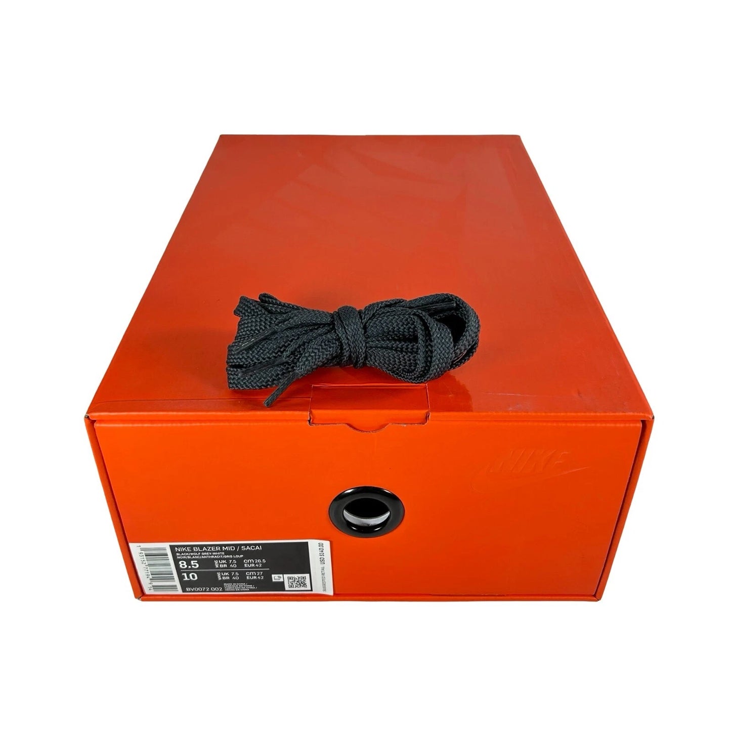 BV0072 002 Nike Blazer Mid sacai Black Grey - 8.5 M (Midsoles Yellowing)