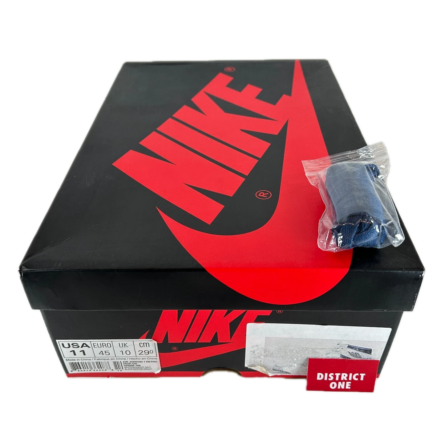 555088 106 Air Jordan 1 Retro High OG Metallic Navy 2016 [USED] - 11 (Used)