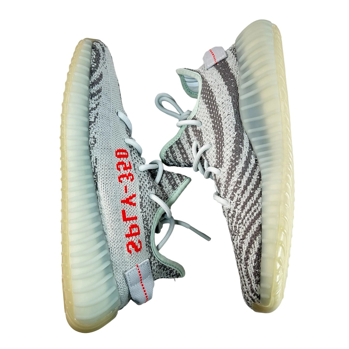 B37571 adidas Yeezy Boost 350 V2 Blue Tint - 7 M (Soles Yellowing)